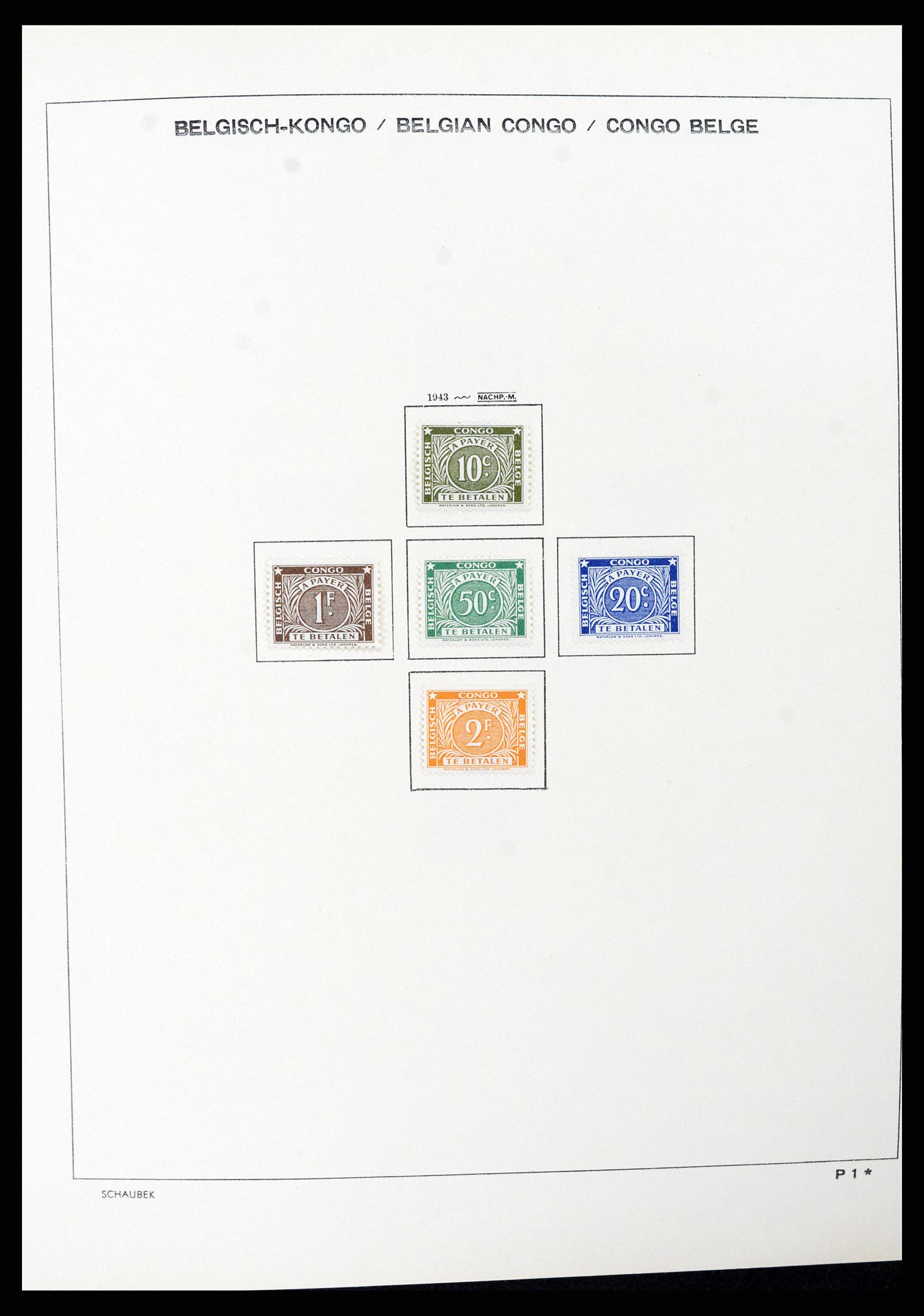 37530 036 - Postzegelverzameling 37530 Belgisch Congo 1886-1961.