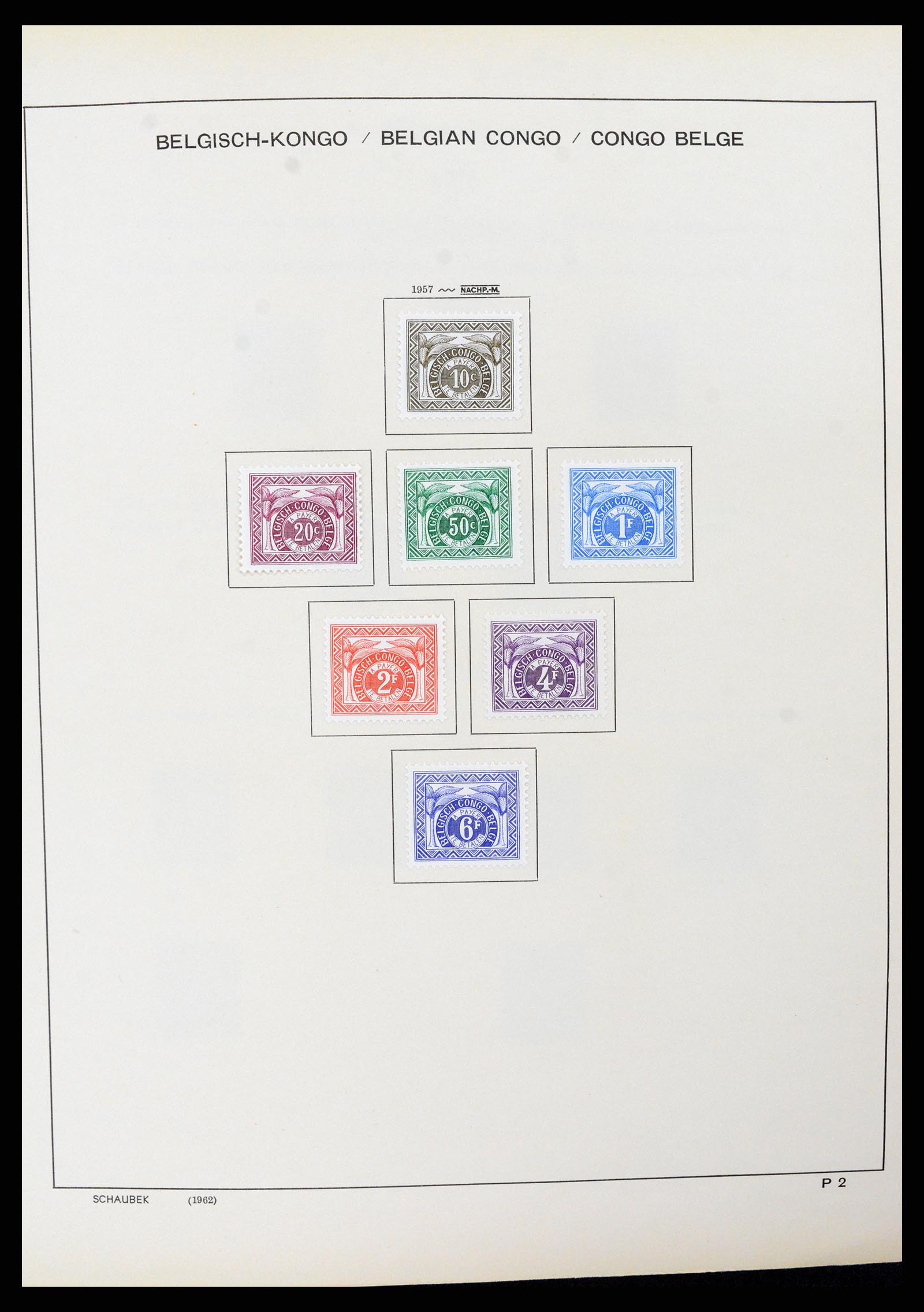 37530 037 - Postzegelverzameling 37530 Belgisch Congo 1886-1961.