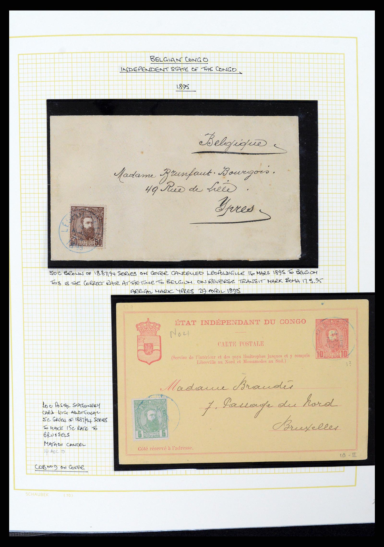 37530 039 - Postzegelverzameling 37530 Belgisch Congo 1886-1961.