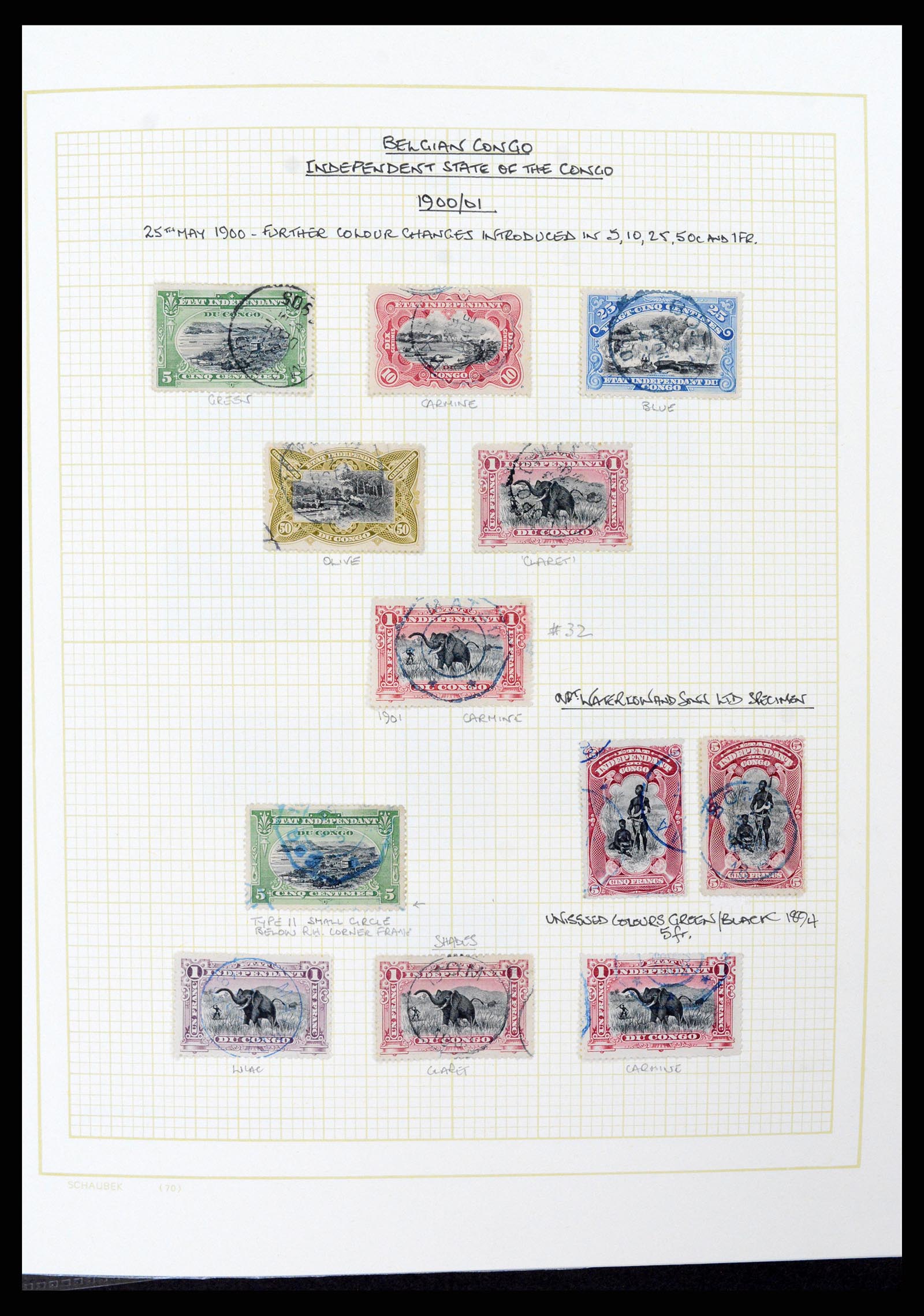 37530 042 - Postzegelverzameling 37530 Belgisch Congo 1886-1961.
