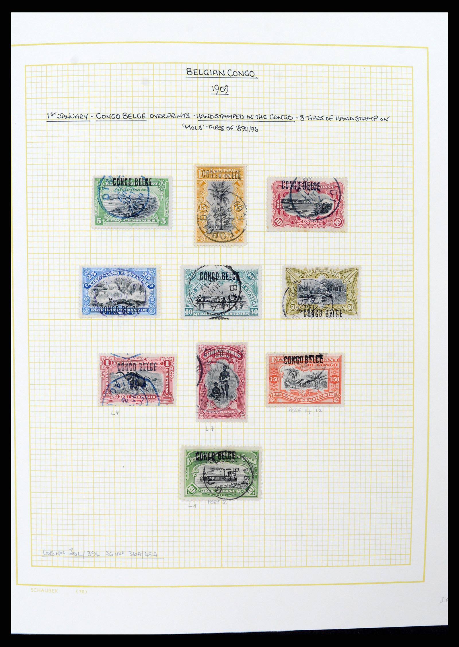 37530 043 - Postzegelverzameling 37530 Belgisch Congo 1886-1961.