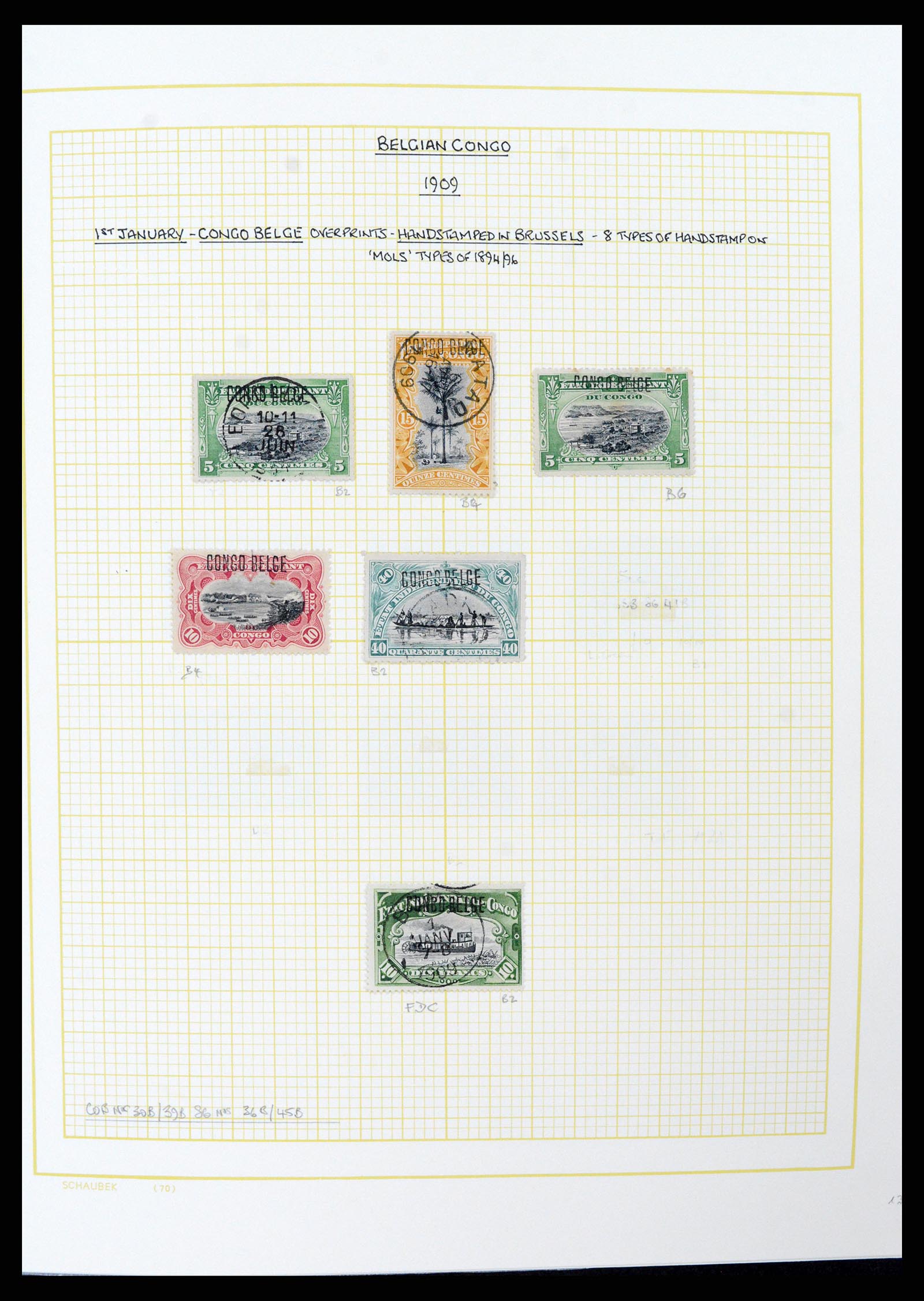 37530 044 - Postzegelverzameling 37530 Belgisch Congo 1886-1961.