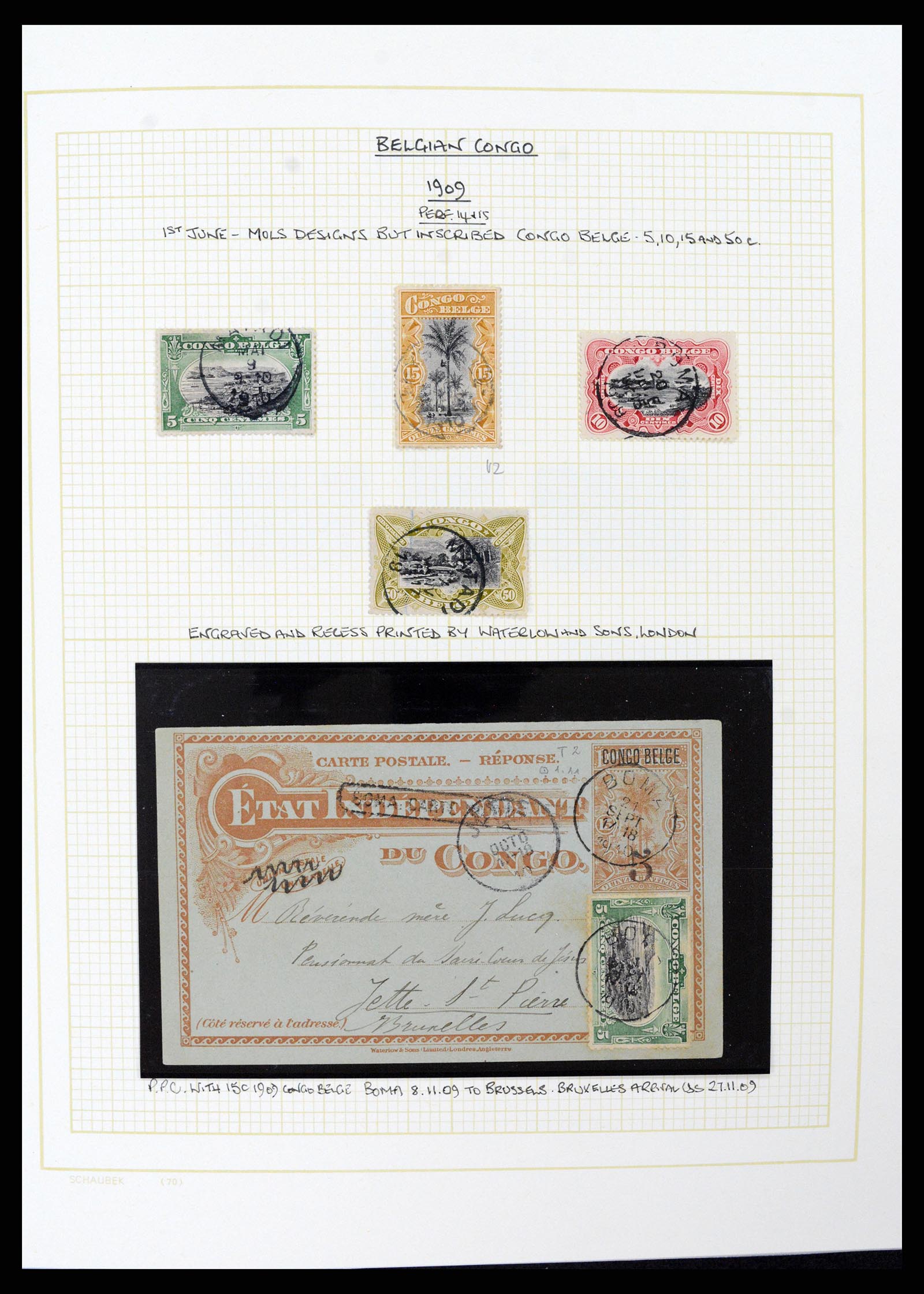 37530 051 - Postzegelverzameling 37530 Belgisch Congo 1886-1961.
