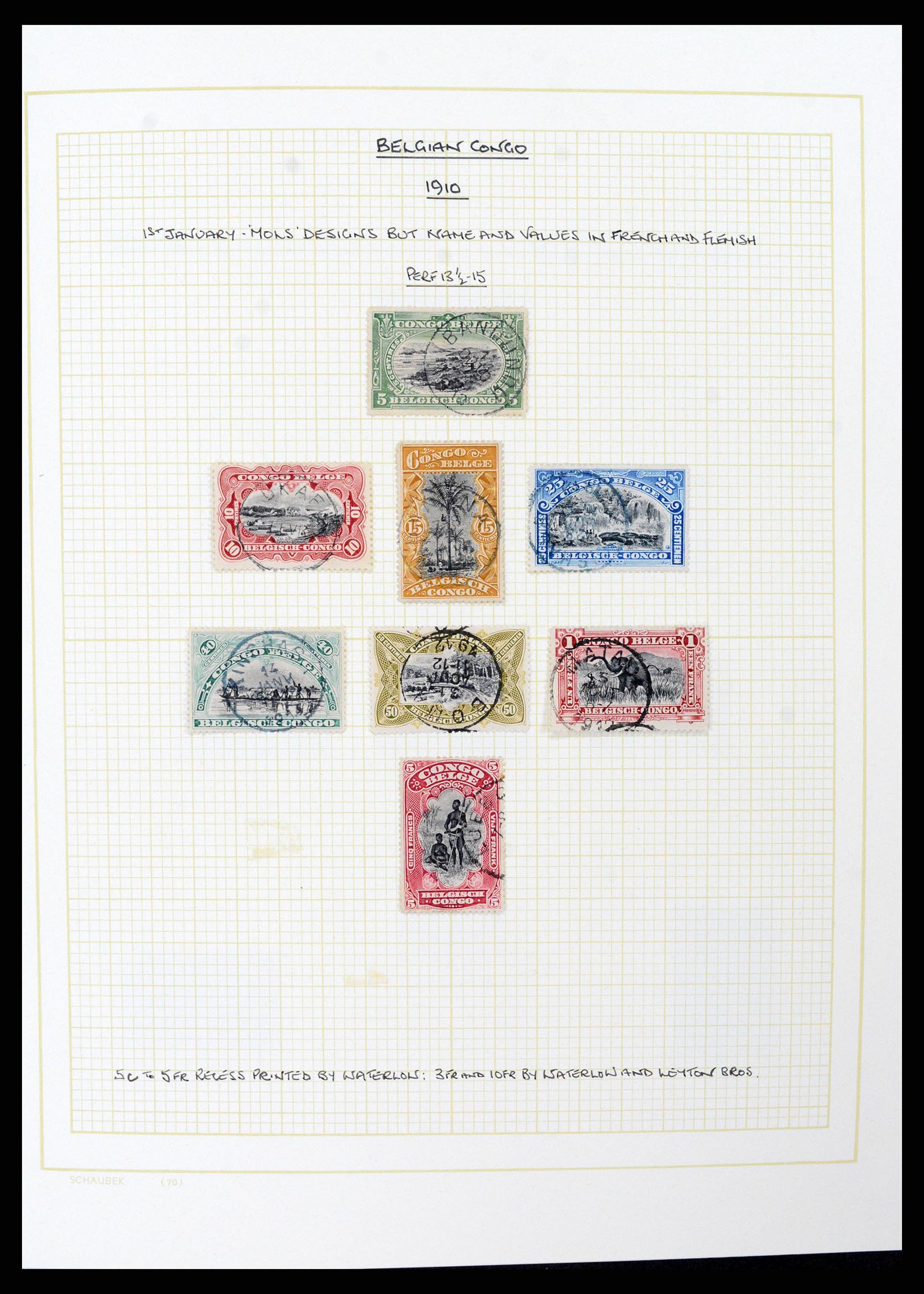 37530 052 - Postzegelverzameling 37530 Belgisch Congo 1886-1961.