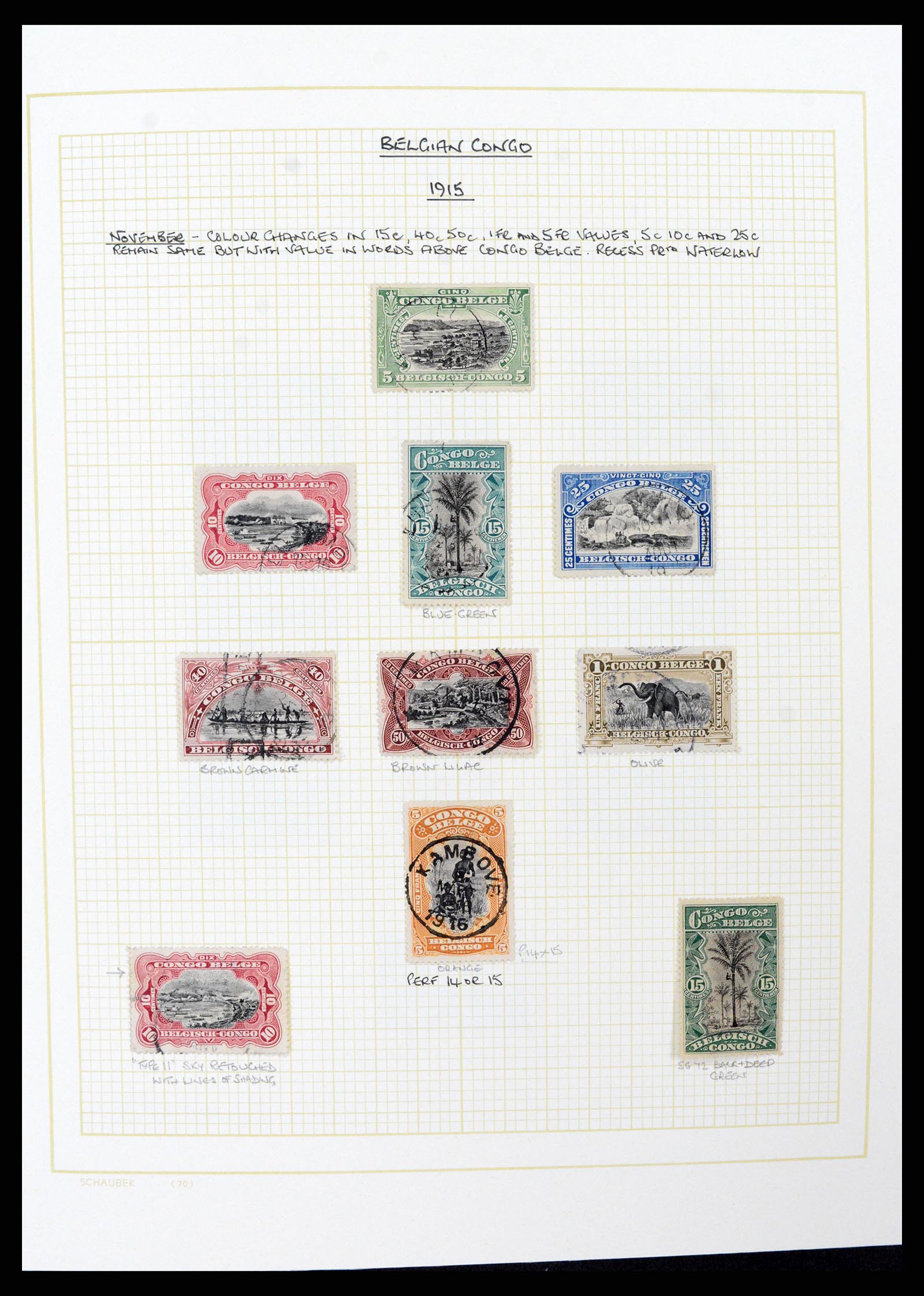 37530 053 - Postzegelverzameling 37530 Belgisch Congo 1886-1961.