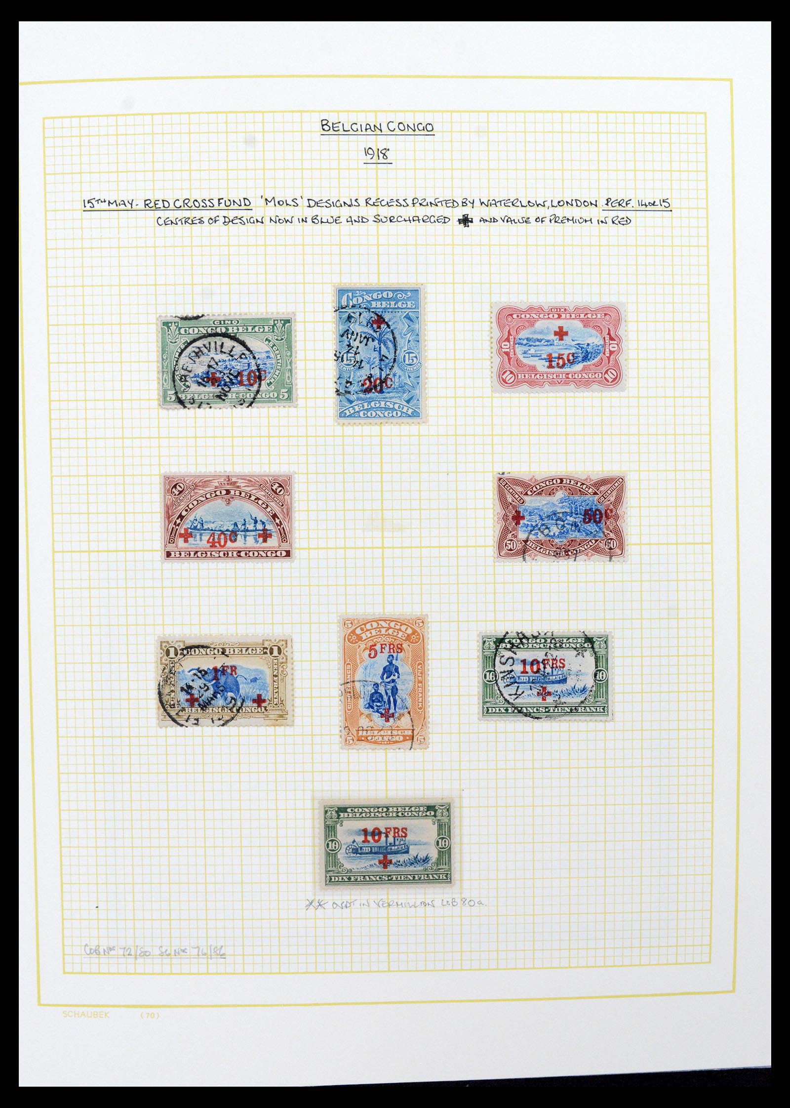 37530 054 - Postzegelverzameling 37530 Belgisch Congo 1886-1961.