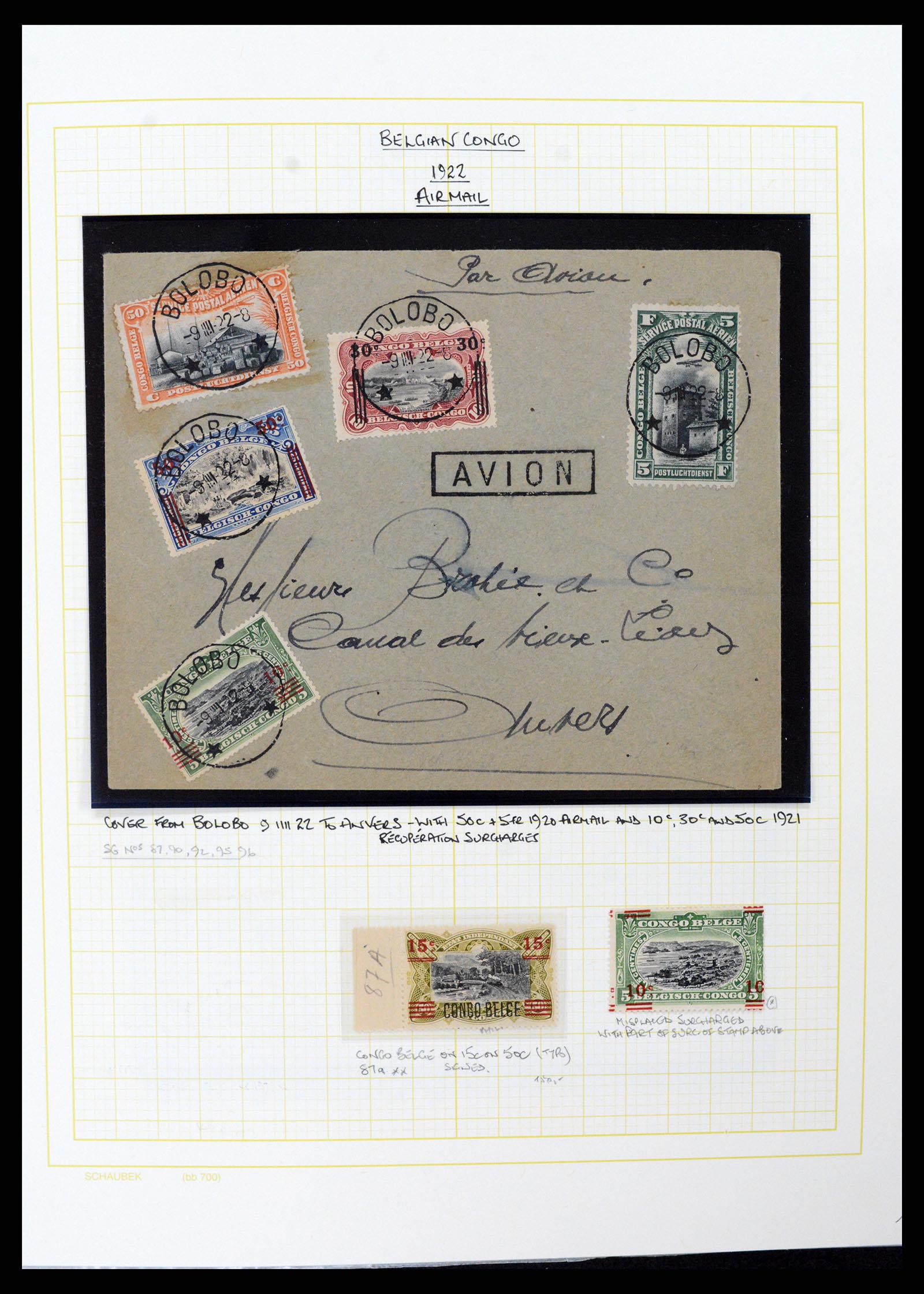 37530 057 - Postzegelverzameling 37530 Belgisch Congo 1886-1961.