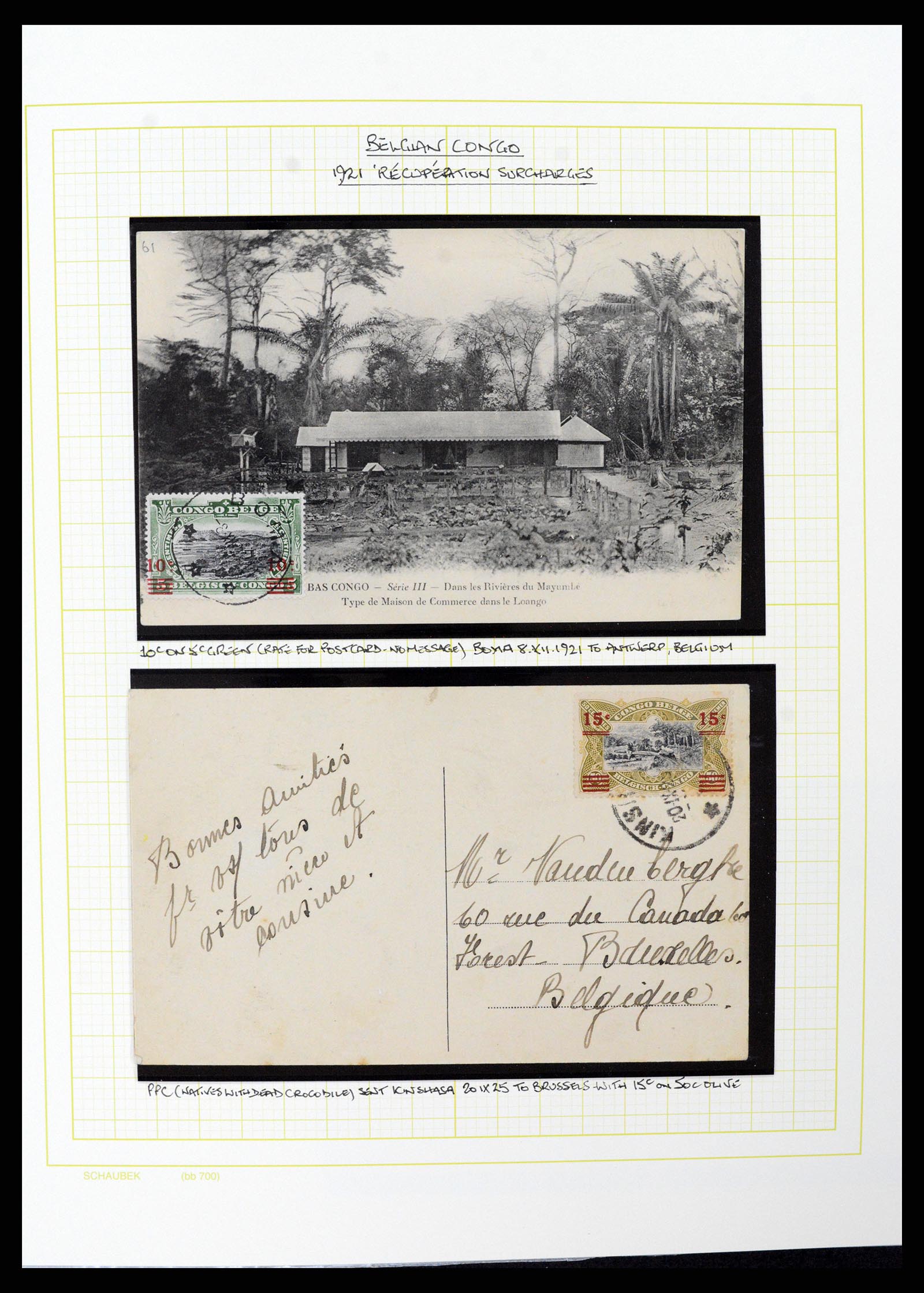 37530 058 - Postzegelverzameling 37530 Belgisch Congo 1886-1961.
