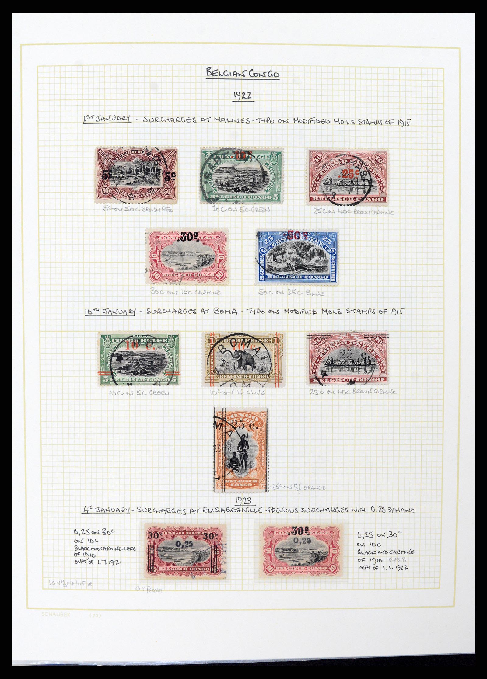 37530 060 - Postzegelverzameling 37530 Belgisch Congo 1886-1961.