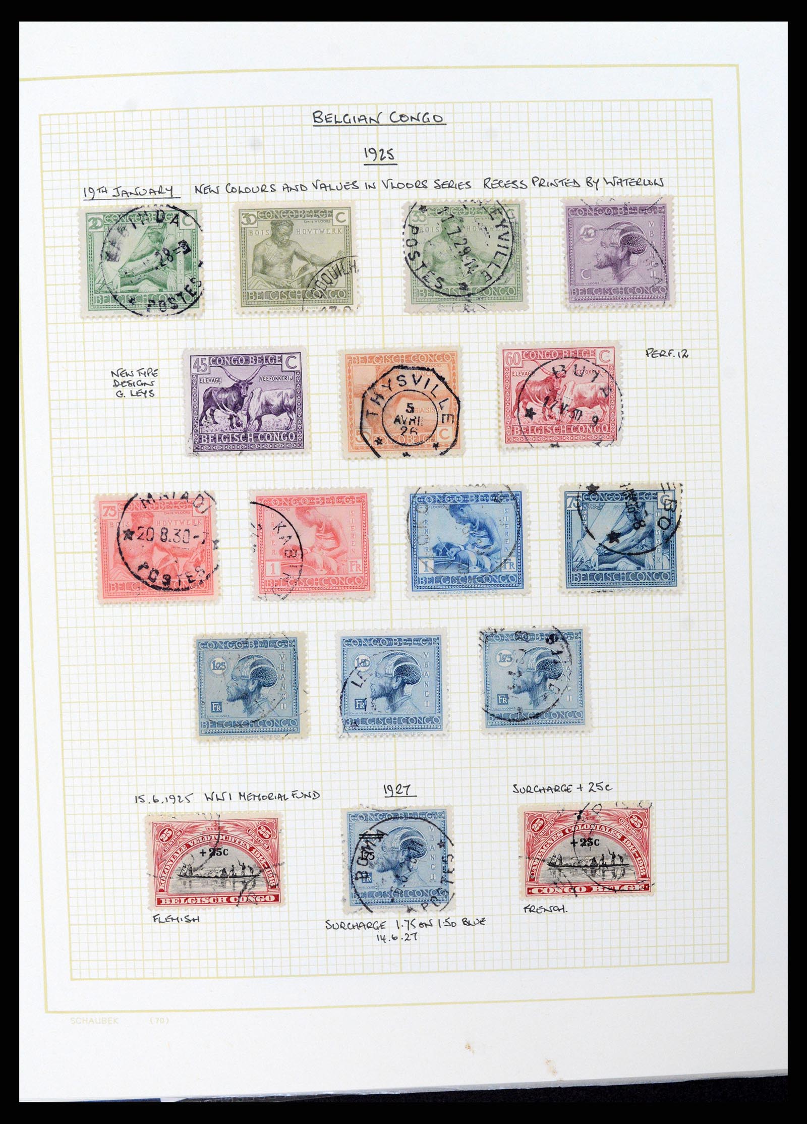 37530 063 - Postzegelverzameling 37530 Belgisch Congo 1886-1961.