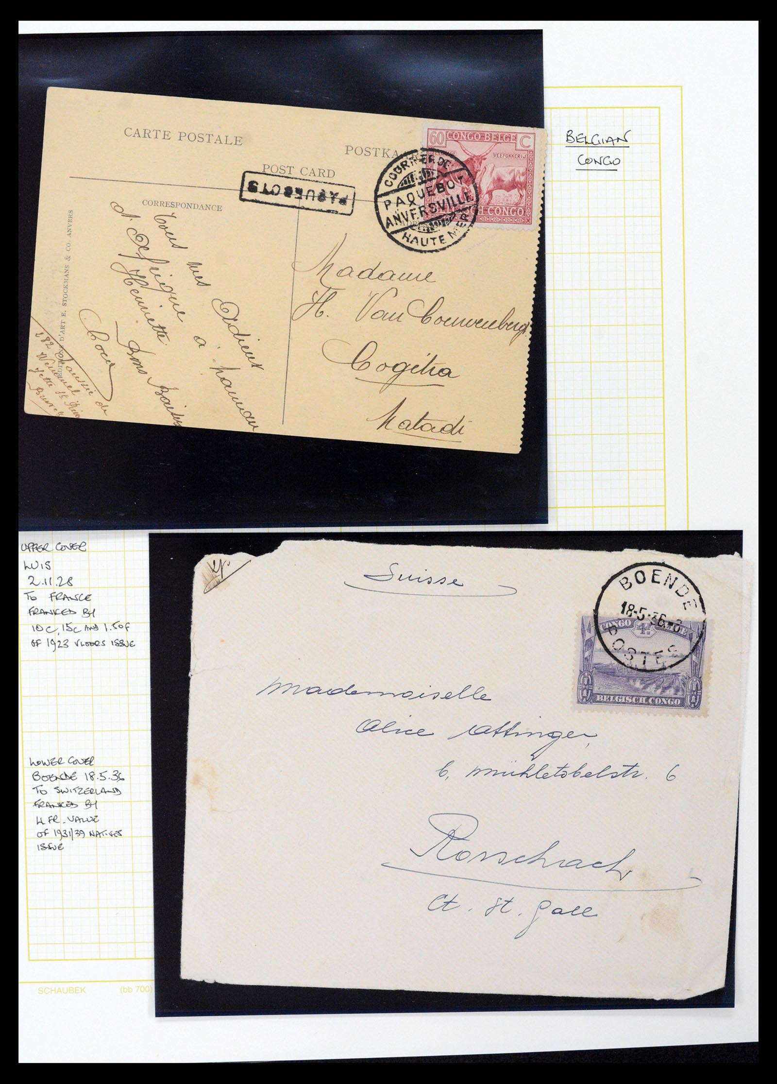 37530 066 - Postzegelverzameling 37530 Belgisch Congo 1886-1961.