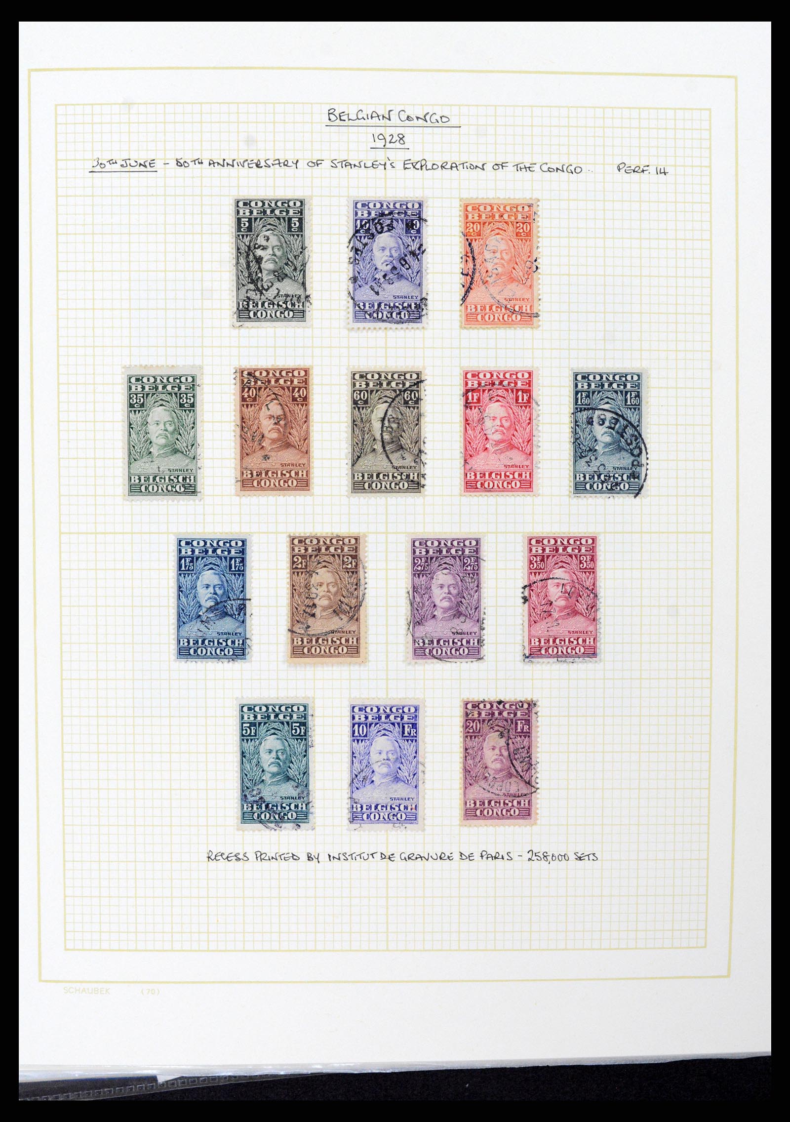 37530 067 - Postzegelverzameling 37530 Belgisch Congo 1886-1961.