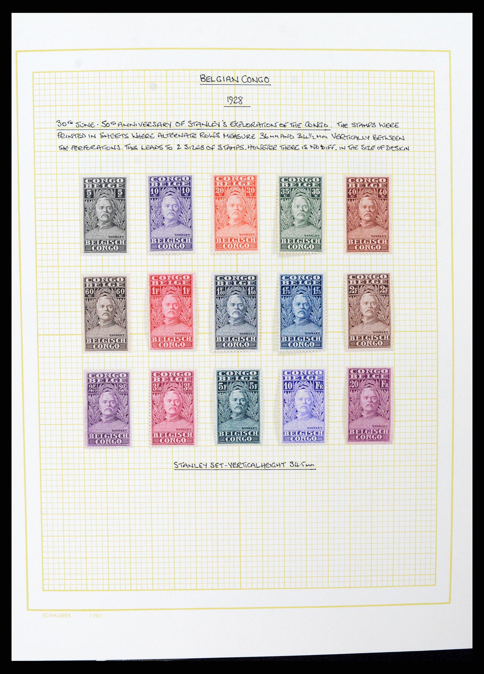 37530 068 - Postzegelverzameling 37530 Belgisch Congo 1886-1961.