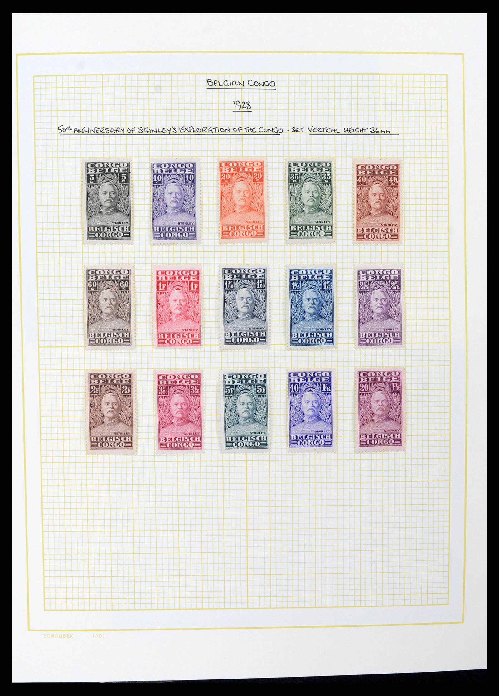 37530 069 - Postzegelverzameling 37530 Belgisch Congo 1886-1961.