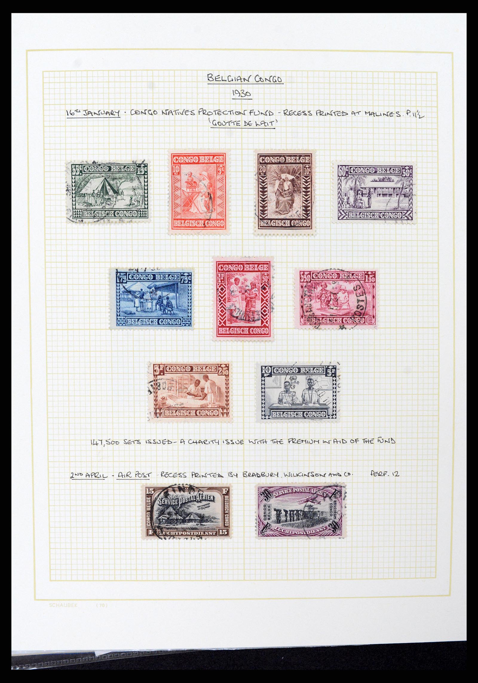 37530 072 - Postzegelverzameling 37530 Belgisch Congo 1886-1961.