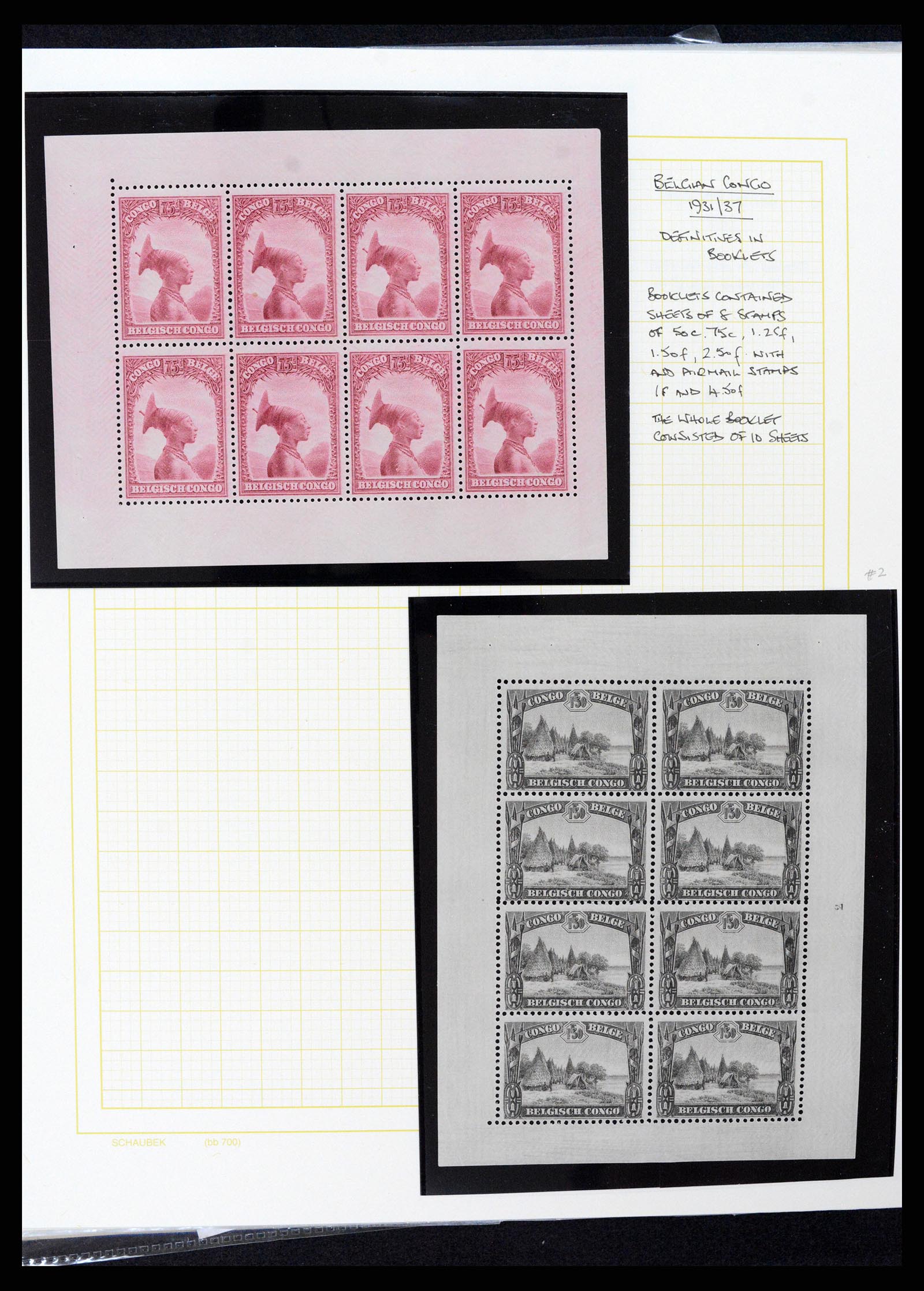 37530 075 - Postzegelverzameling 37530 Belgisch Congo 1886-1961.