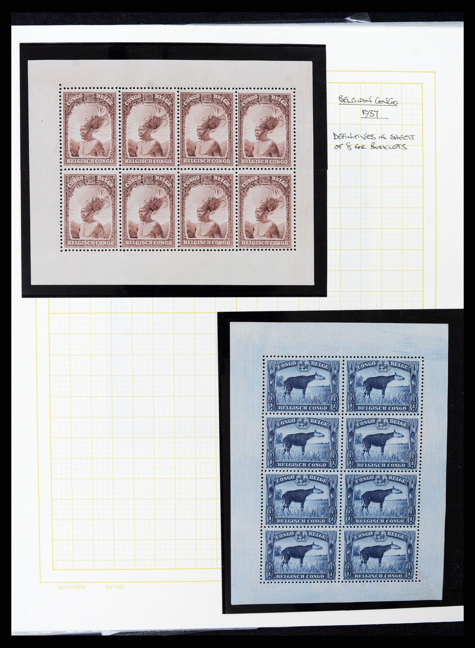 37530 076 - Postzegelverzameling 37530 Belgisch Congo 1886-1961.