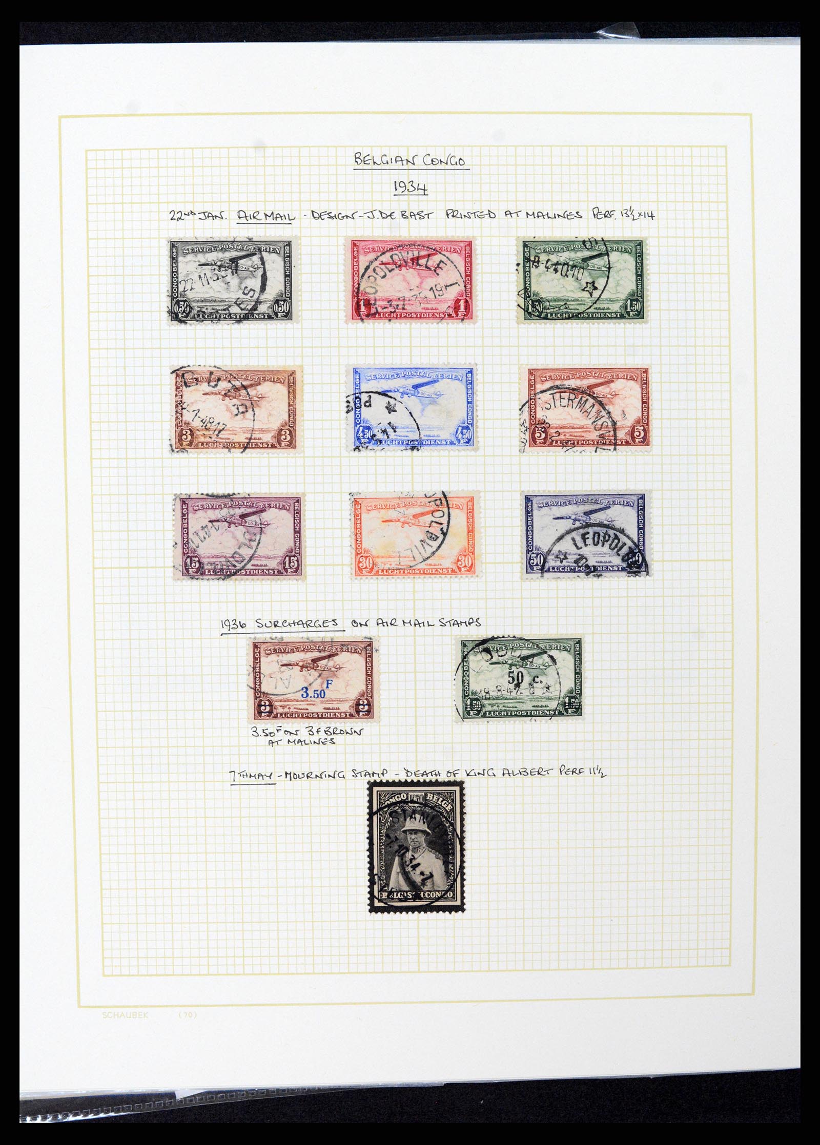 37530 079 - Postzegelverzameling 37530 Belgisch Congo 1886-1961.