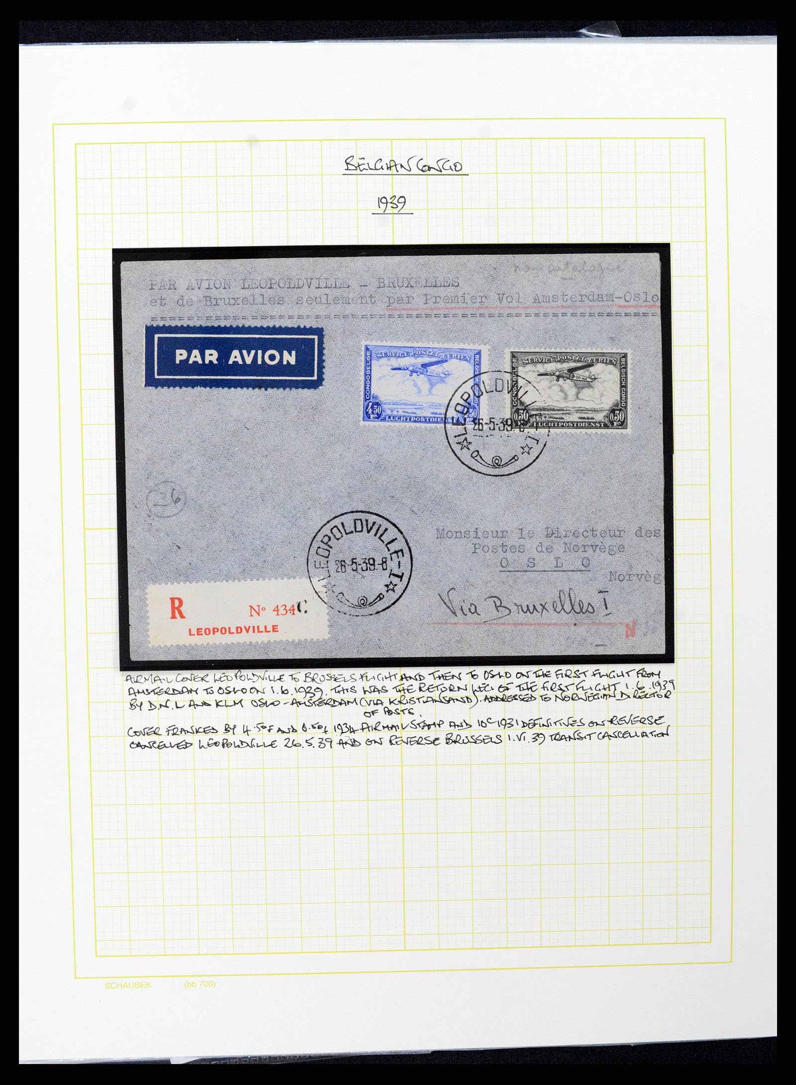 37530 080 - Postzegelverzameling 37530 Belgisch Congo 1886-1961.