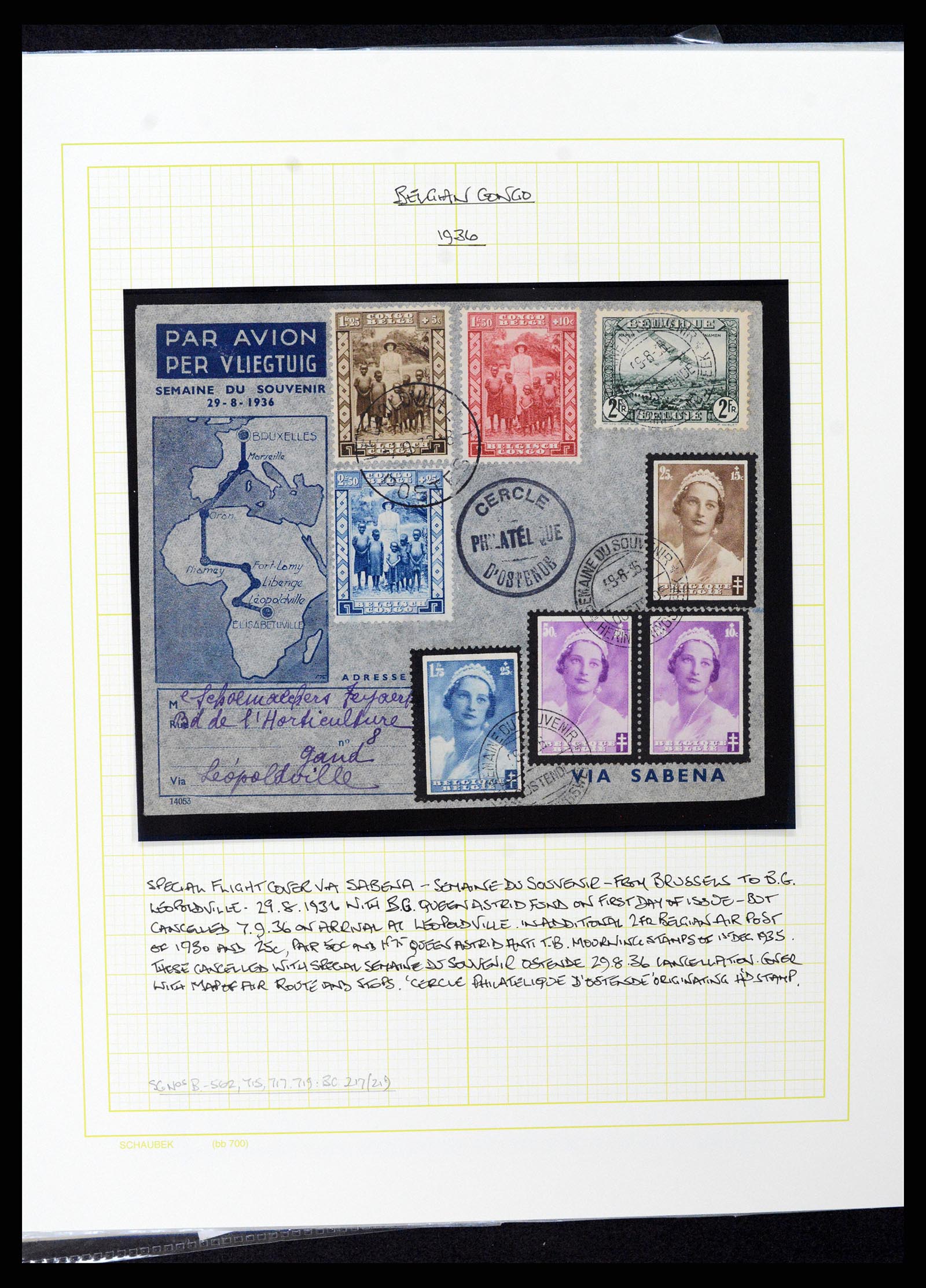 37530 082 - Postzegelverzameling 37530 Belgisch Congo 1886-1961.