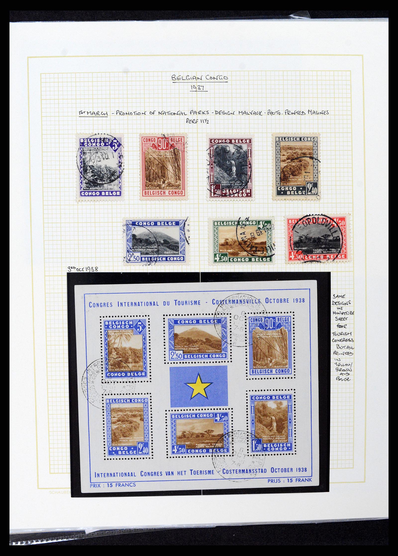 37530 083 - Postzegelverzameling 37530 Belgisch Congo 1886-1961.