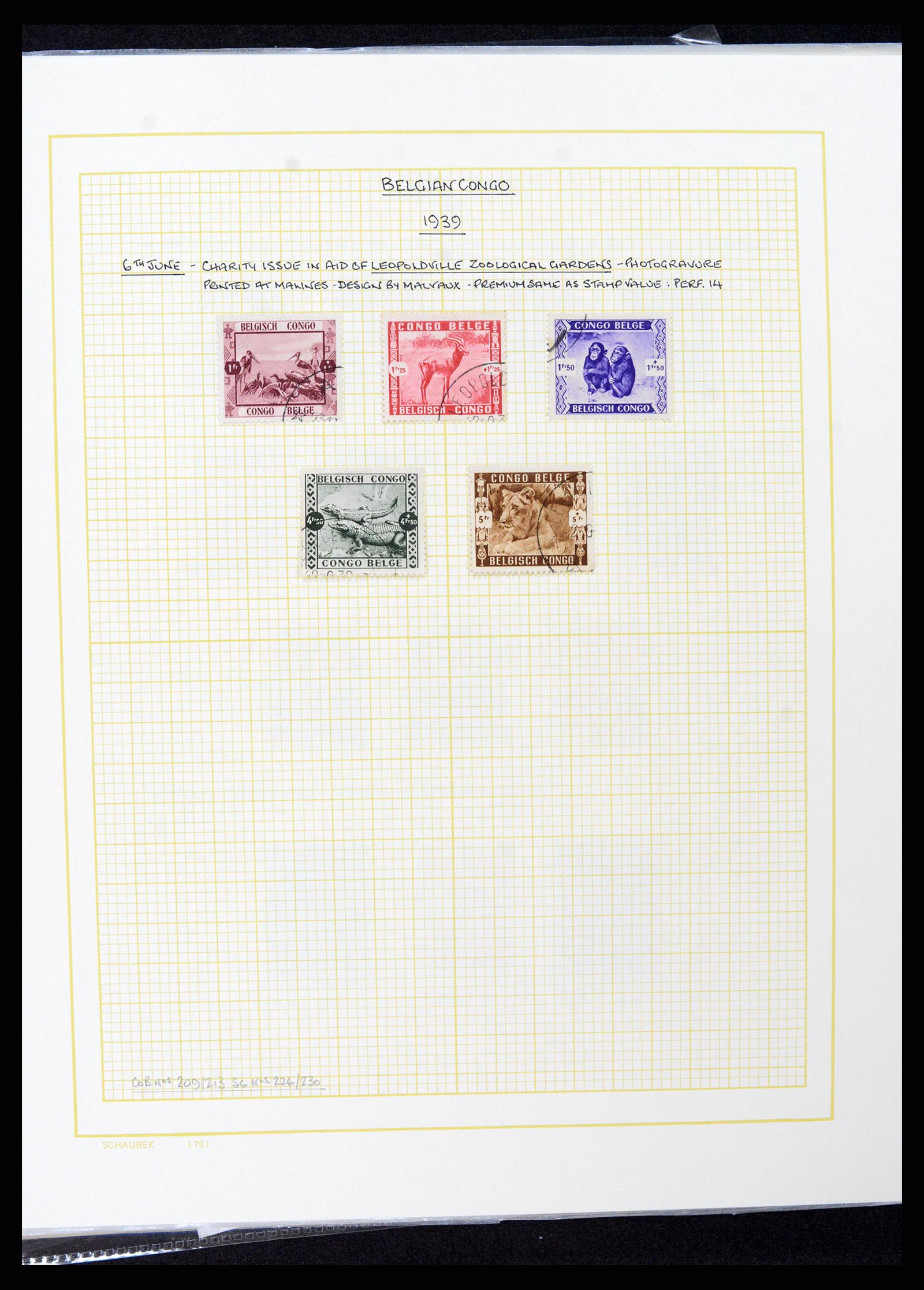 37530 086 - Postzegelverzameling 37530 Belgisch Congo 1886-1961.