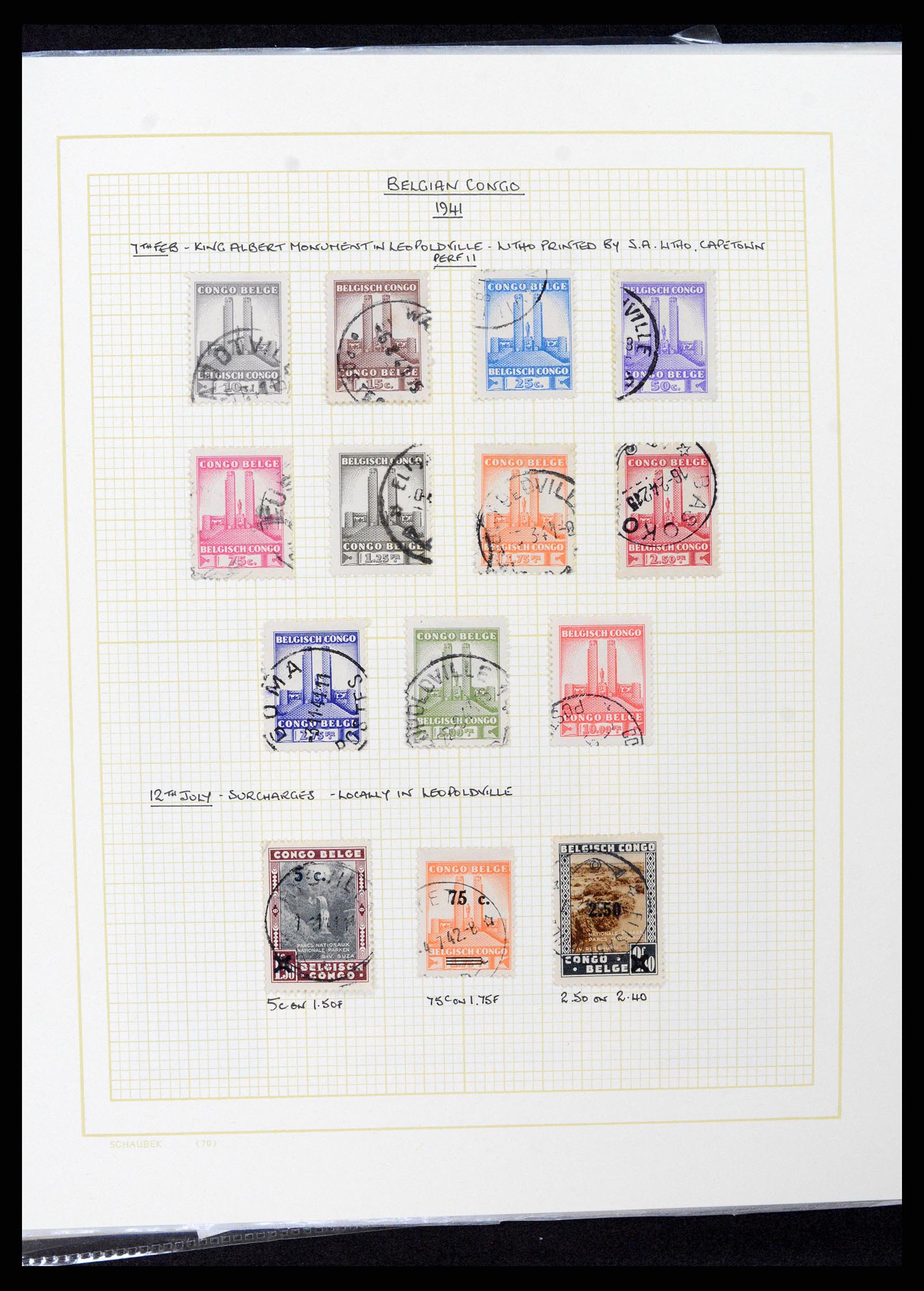 37530 087 - Postzegelverzameling 37530 Belgisch Congo 1886-1961.