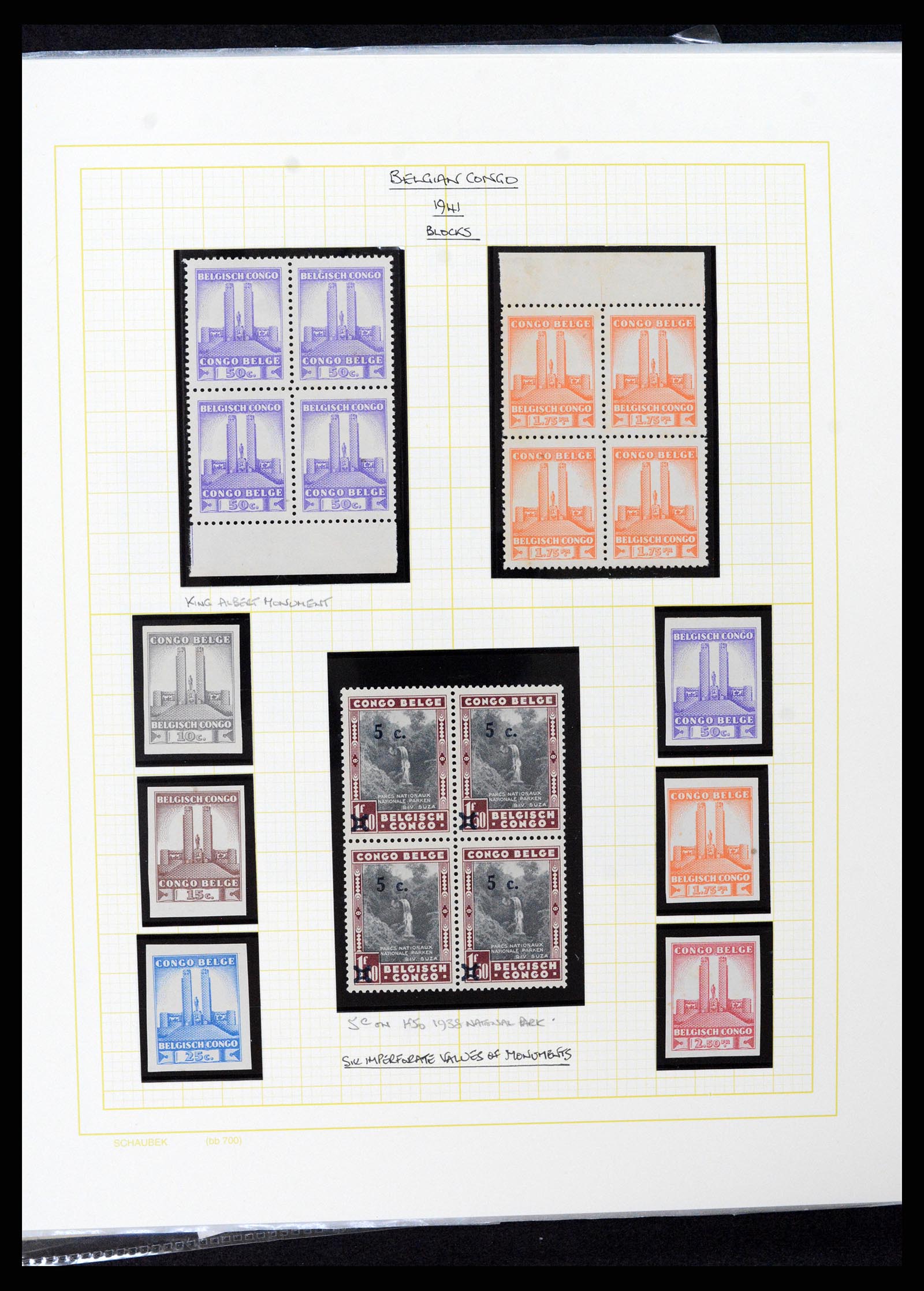 37530 088 - Postzegelverzameling 37530 Belgisch Congo 1886-1961.
