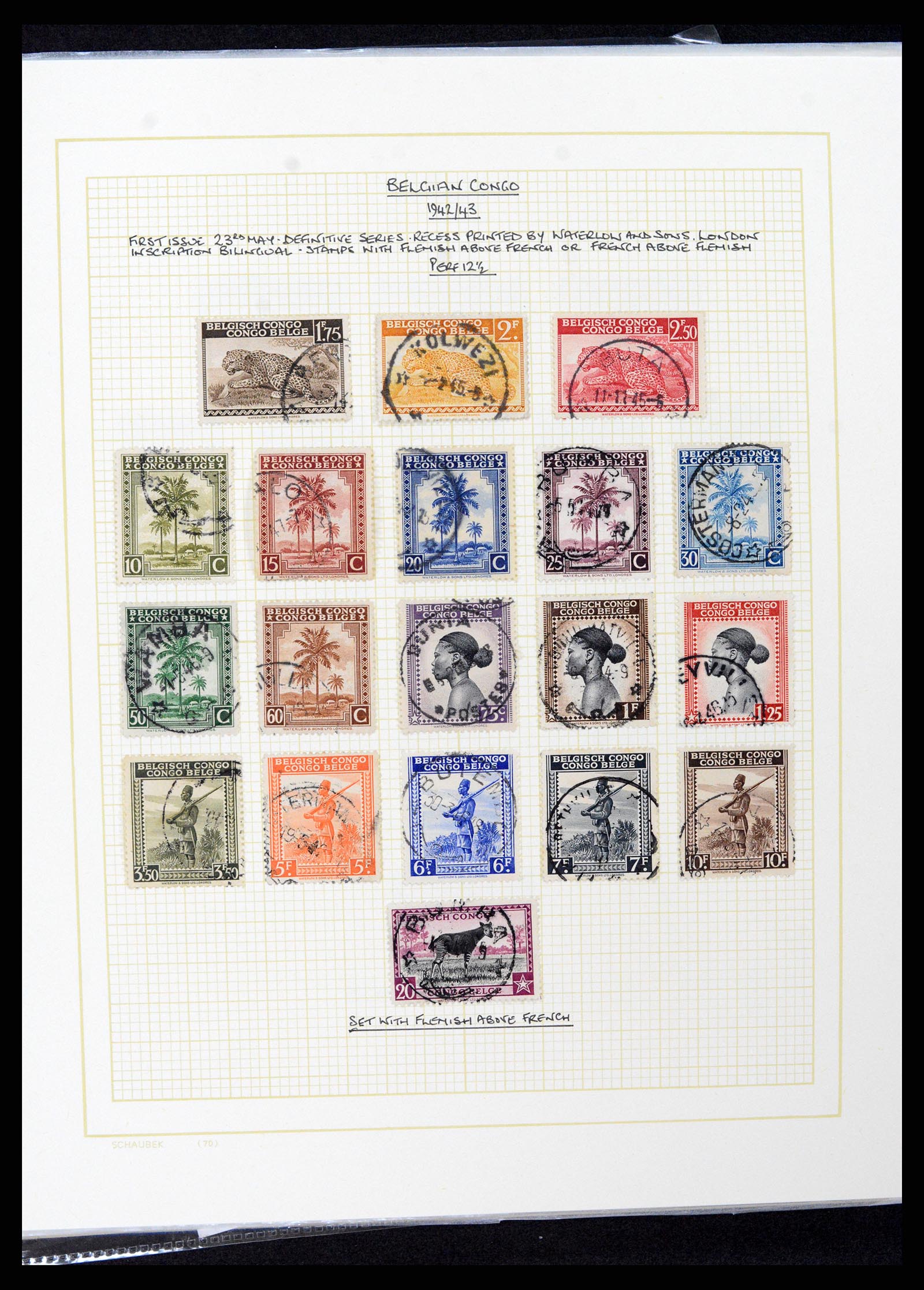 37530 089 - Postzegelverzameling 37530 Belgisch Congo 1886-1961.