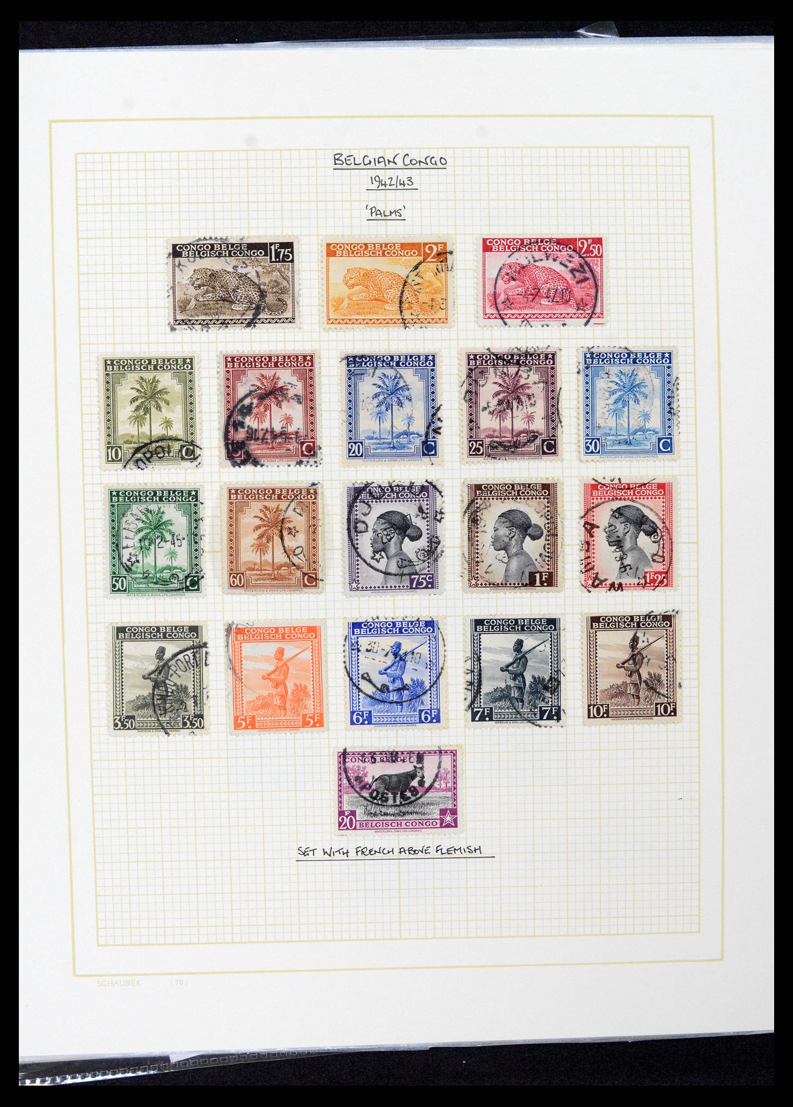37530 090 - Postzegelverzameling 37530 Belgisch Congo 1886-1961.