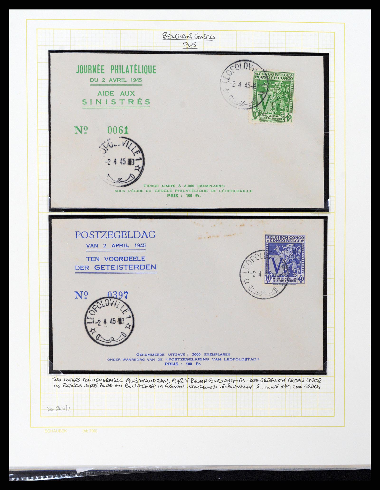 37530 092 - Postzegelverzameling 37530 Belgisch Congo 1886-1961.