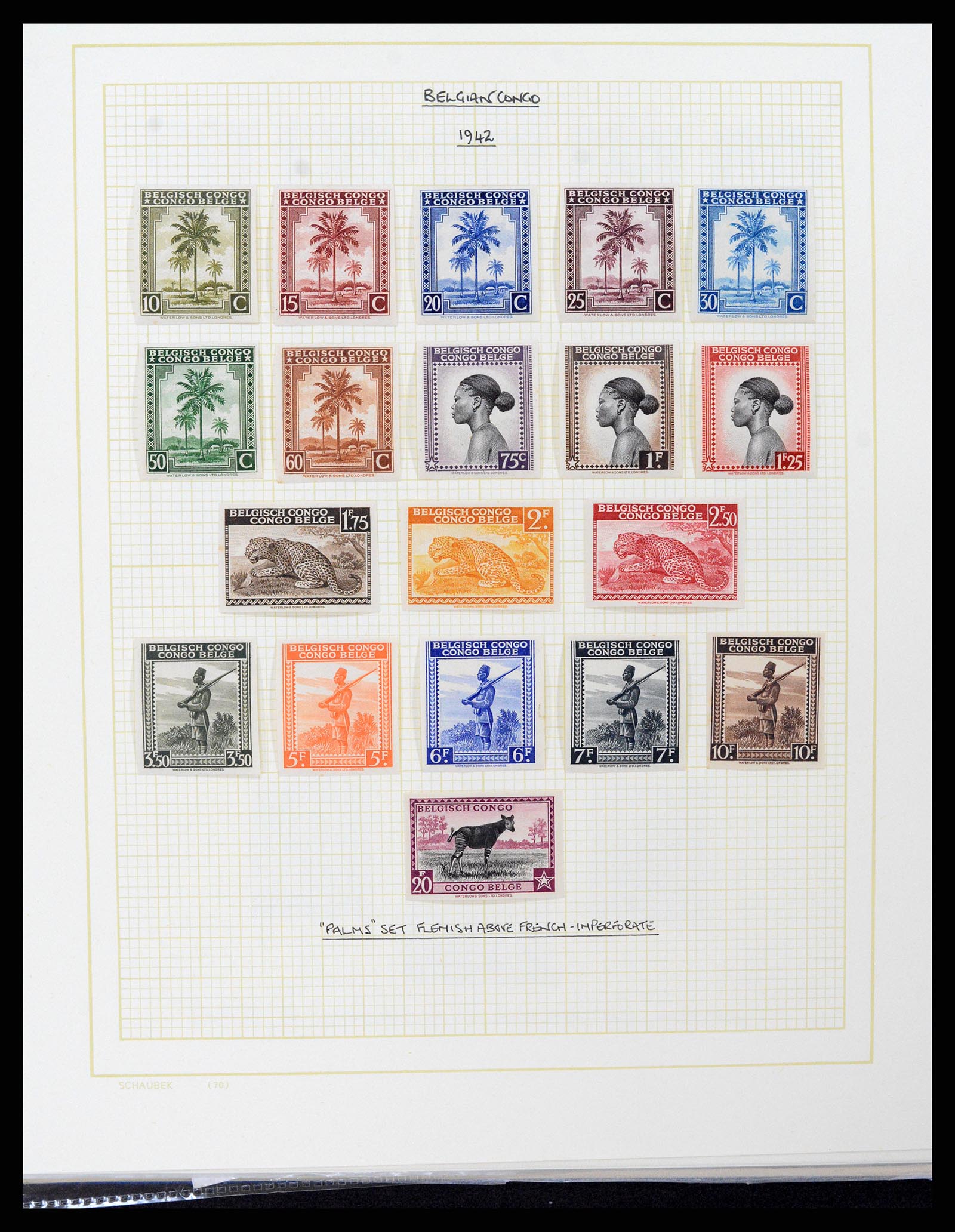 37530 093 - Postzegelverzameling 37530 Belgisch Congo 1886-1961.