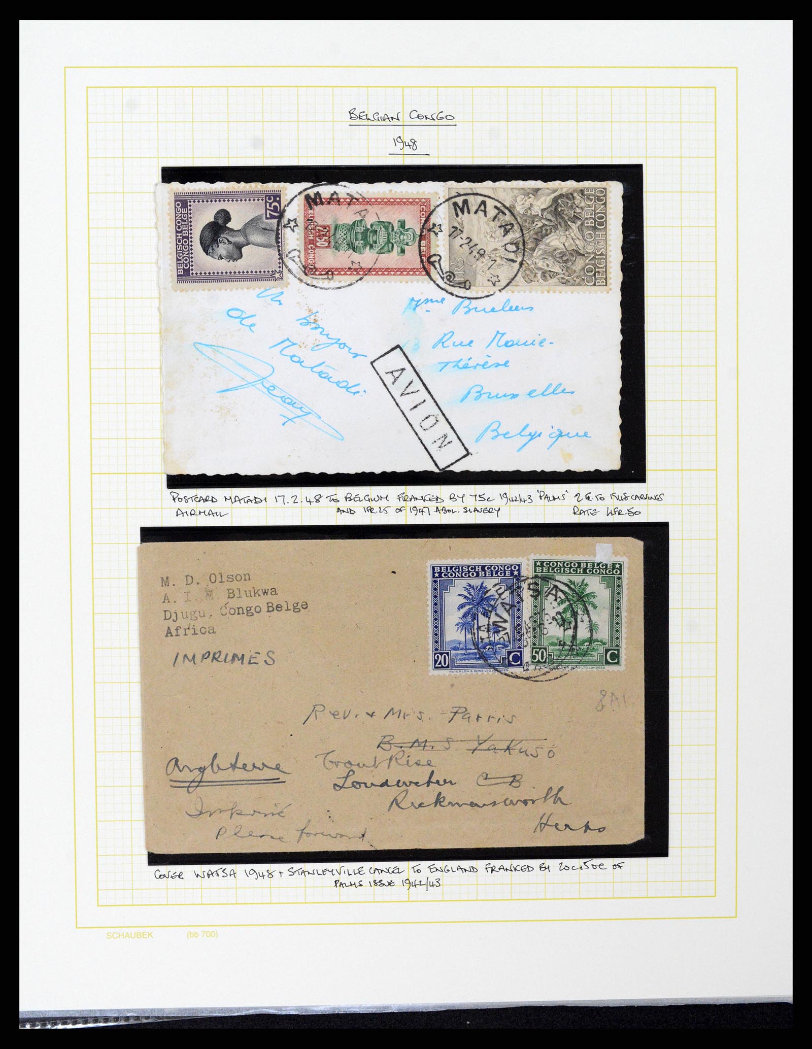 37530 102 - Postzegelverzameling 37530 Belgisch Congo 1886-1961.