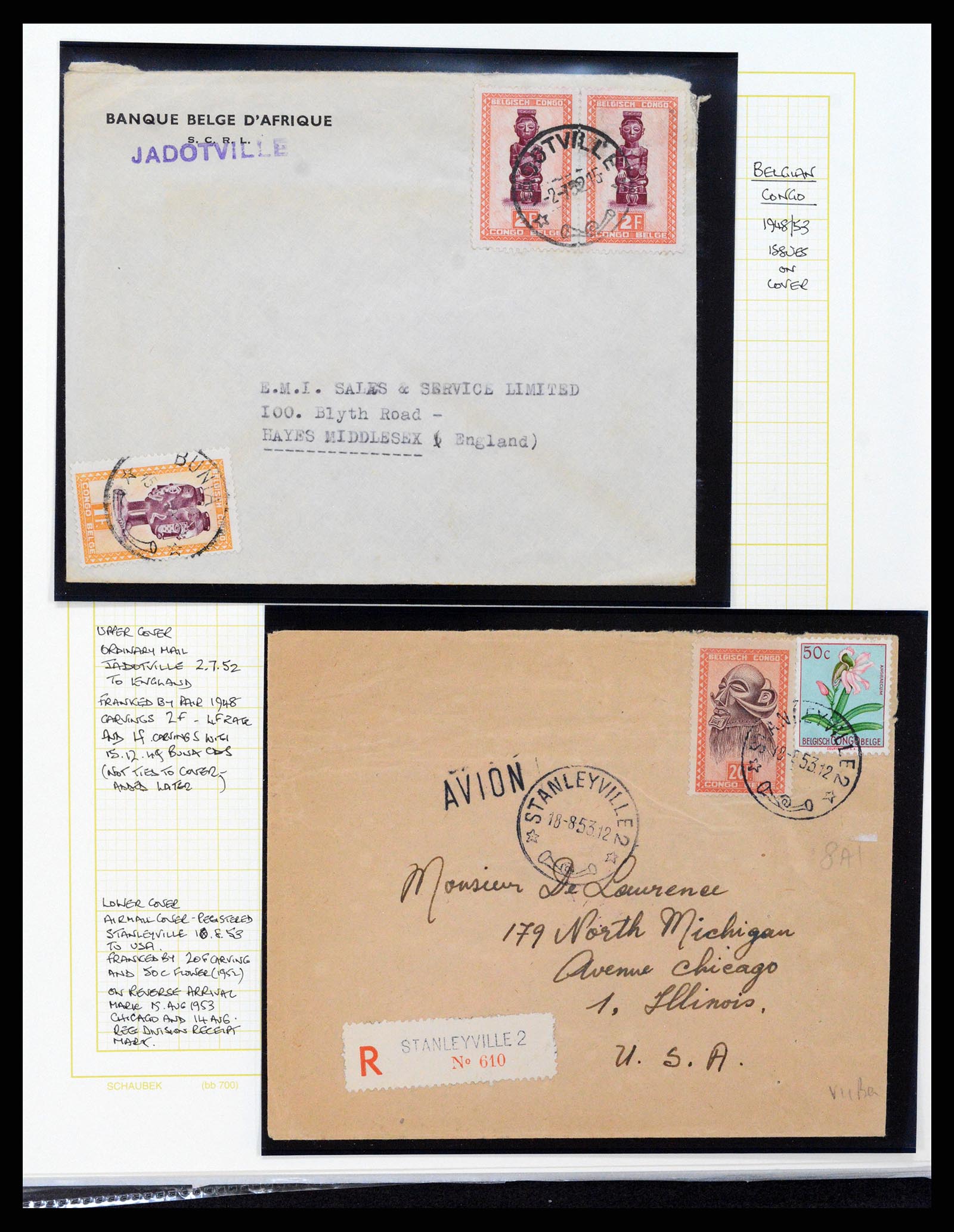 37530 105 - Postzegelverzameling 37530 Belgisch Congo 1886-1961.
