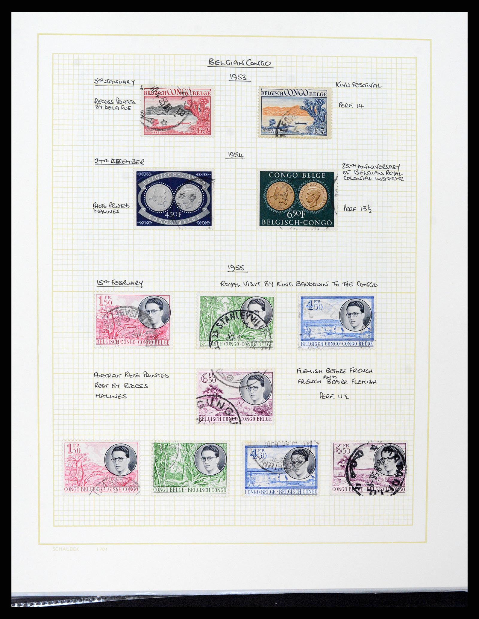 37530 107 - Postzegelverzameling 37530 Belgisch Congo 1886-1961.