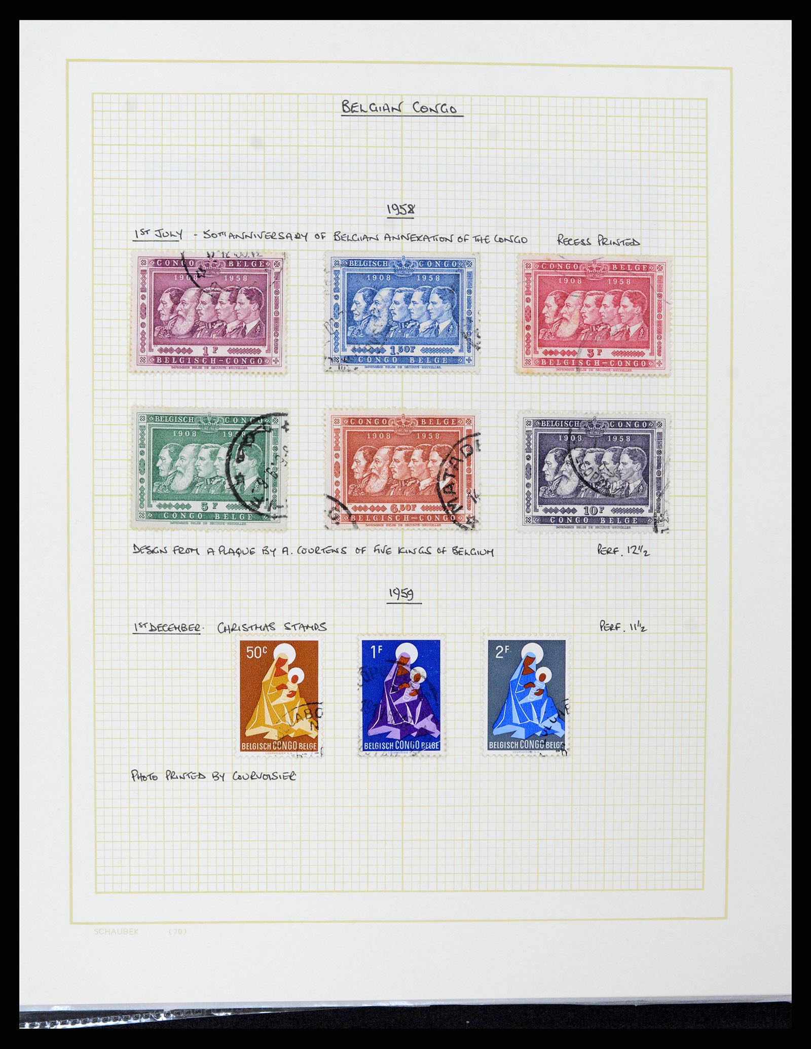 37530 110 - Postzegelverzameling 37530 Belgisch Congo 1886-1961.