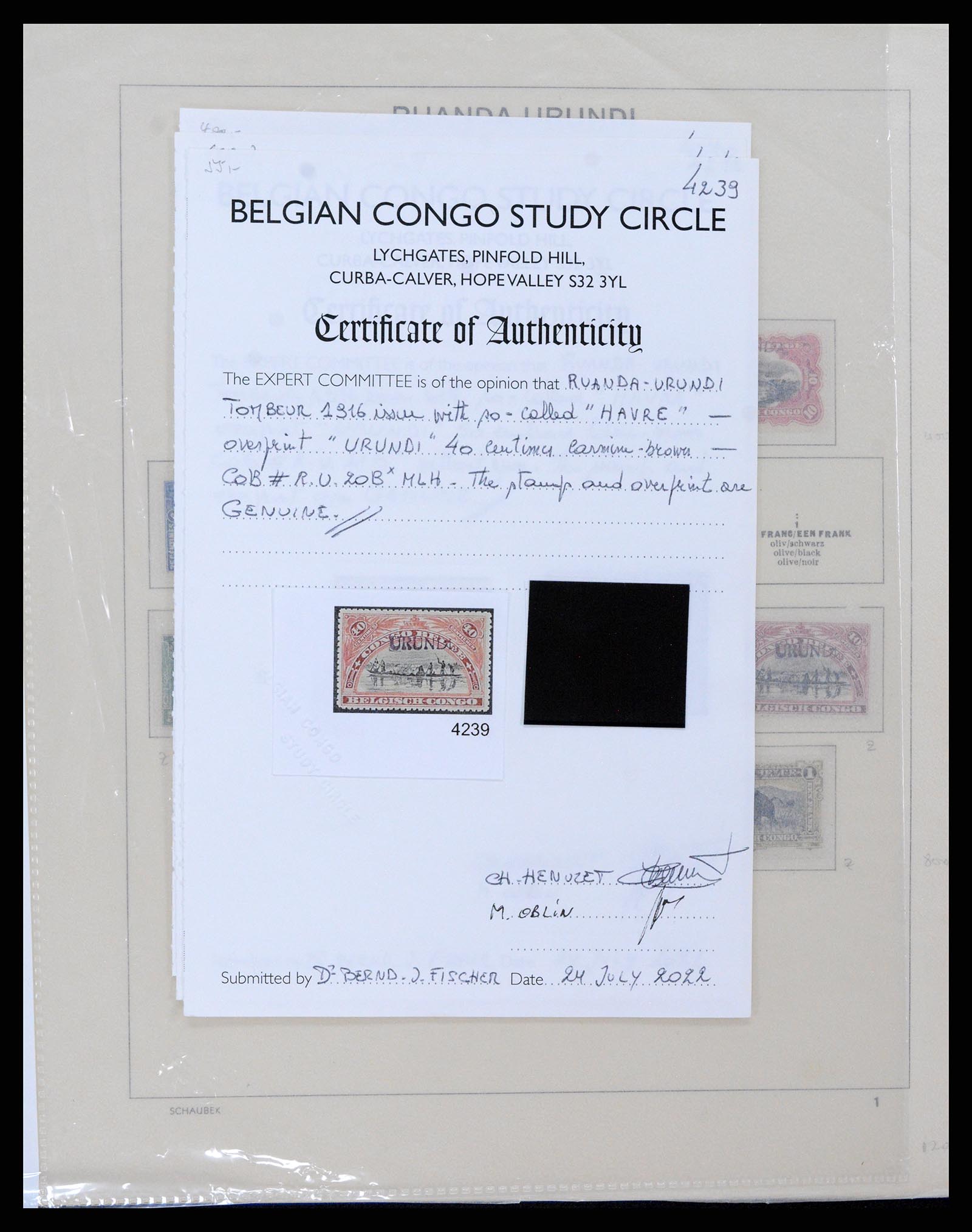37530 120 - Postzegelverzameling 37530 Belgisch Congo 1886-1961.