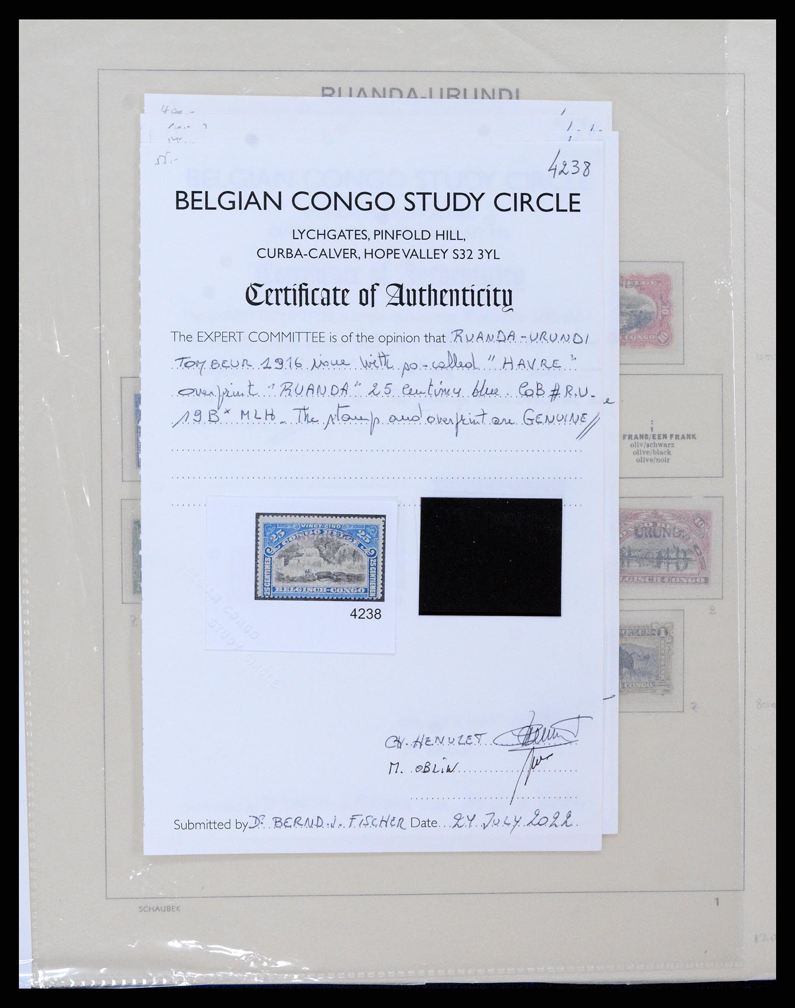 37530 121 - Postzegelverzameling 37530 Belgisch Congo 1886-1961.