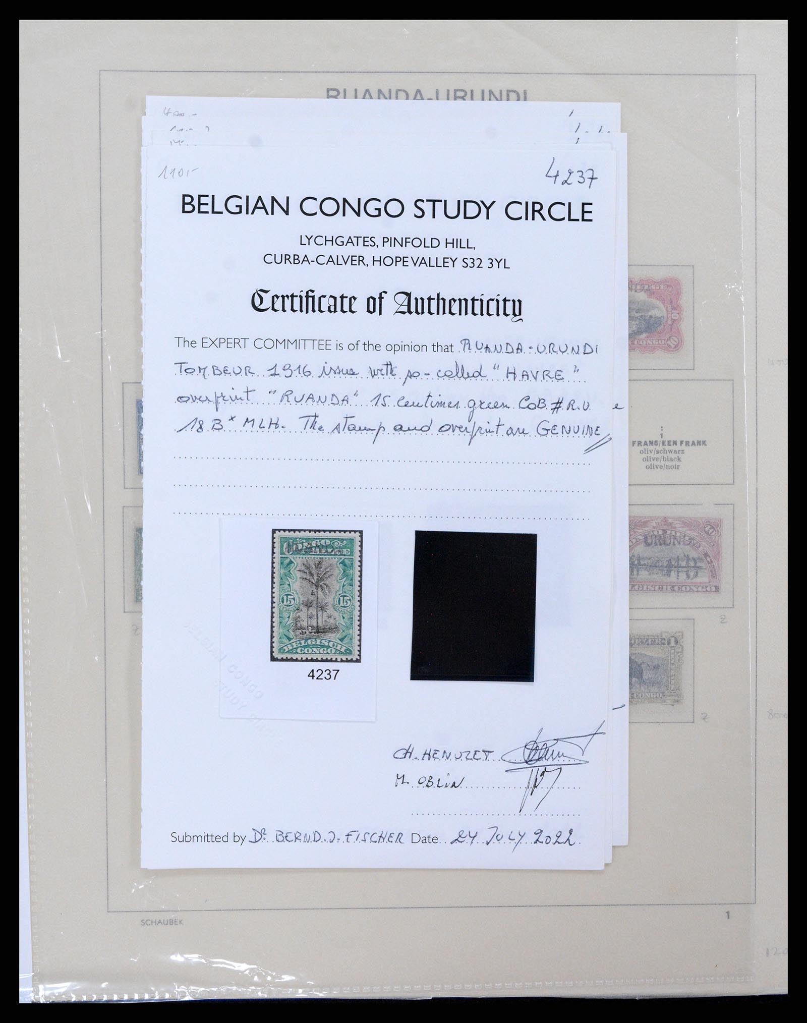37530 122 - Postzegelverzameling 37530 Belgisch Congo 1886-1961.