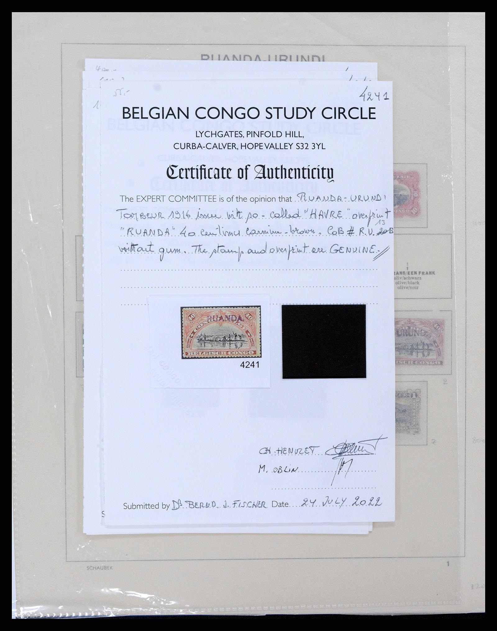 37530 123 - Postzegelverzameling 37530 Belgisch Congo 1886-1961.