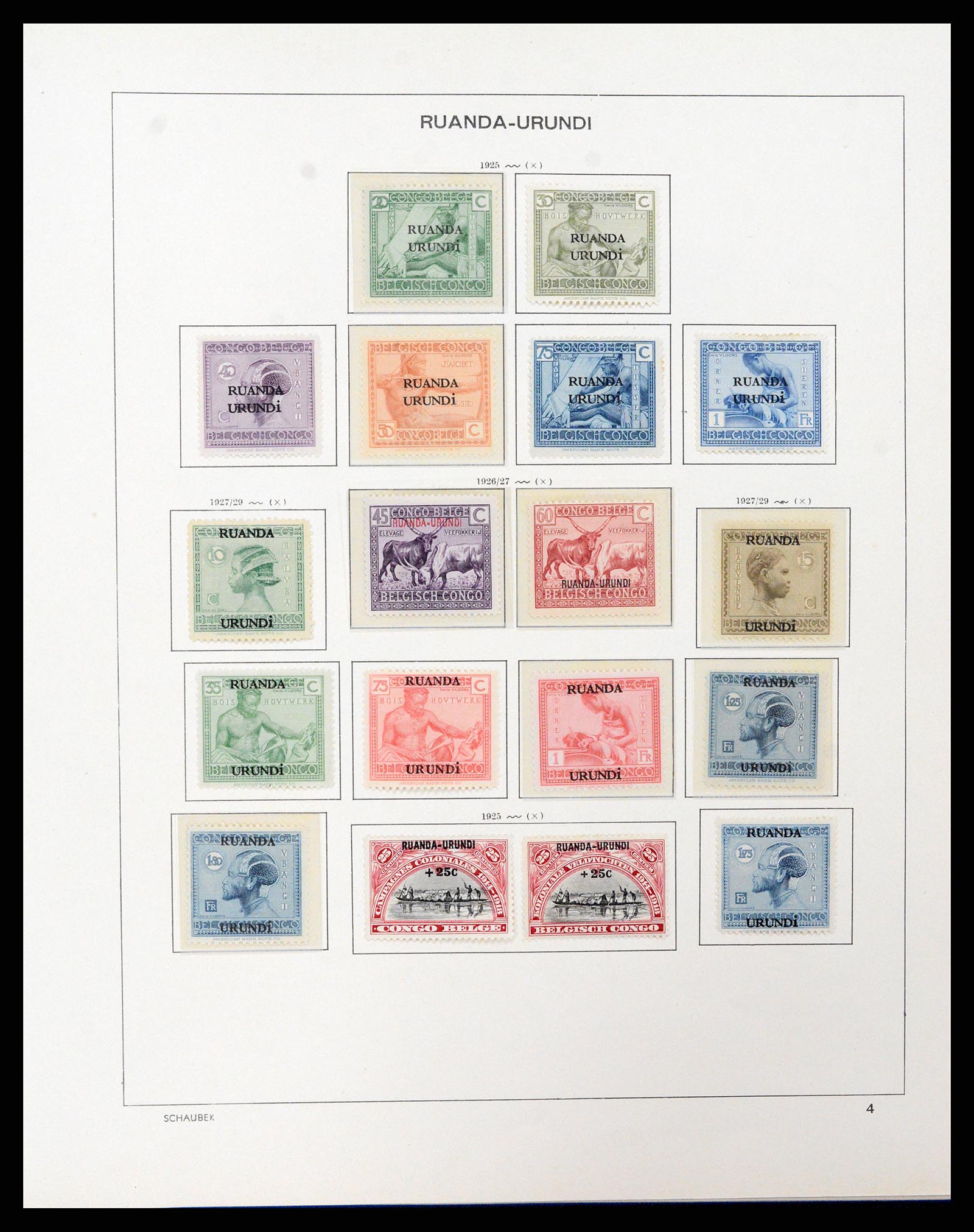 37530 129 - Postzegelverzameling 37530 Belgisch Congo 1886-1961.