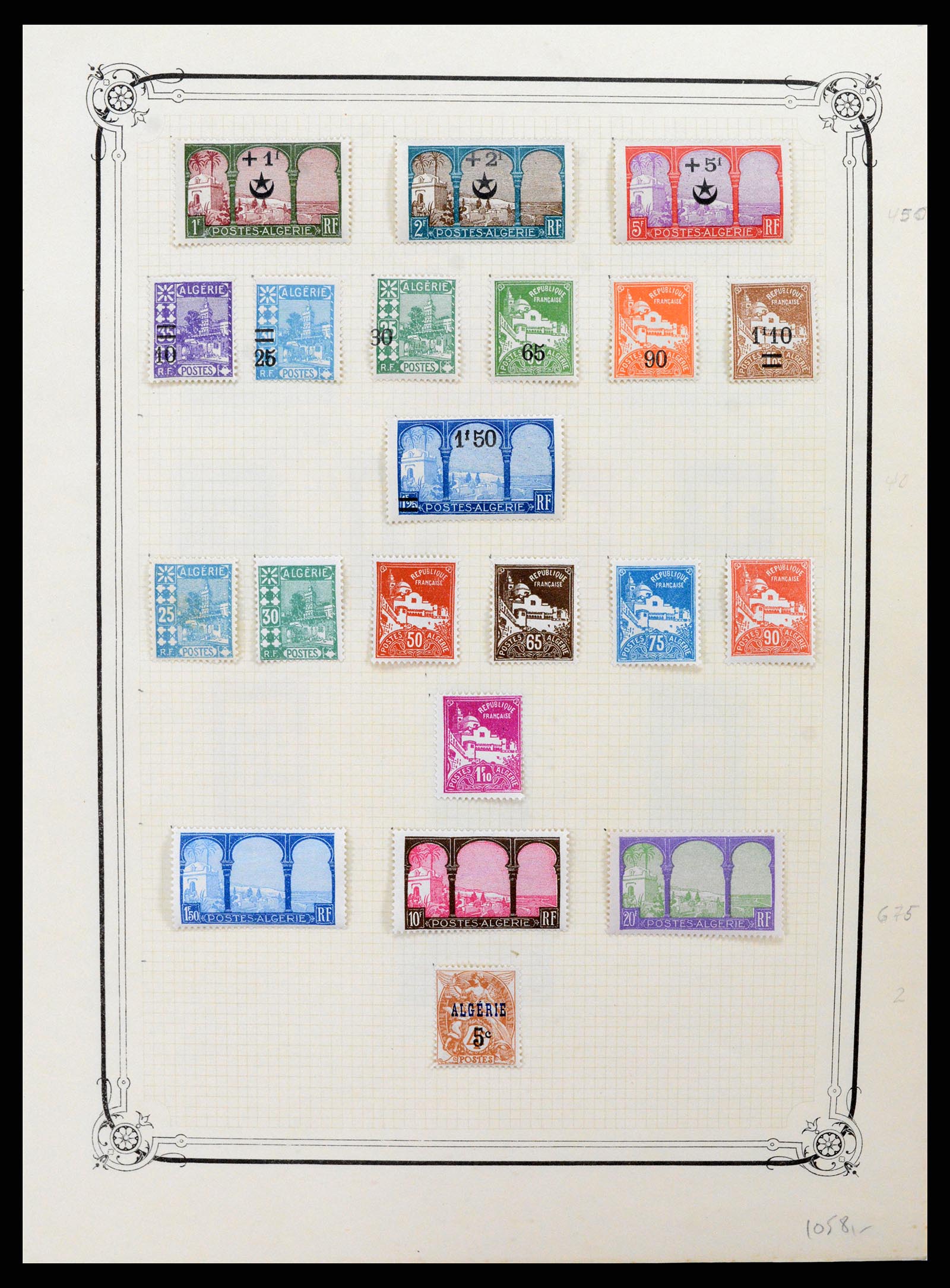 37532 003 - Postzegelverzameling 37532 Algerije 1924-1985.