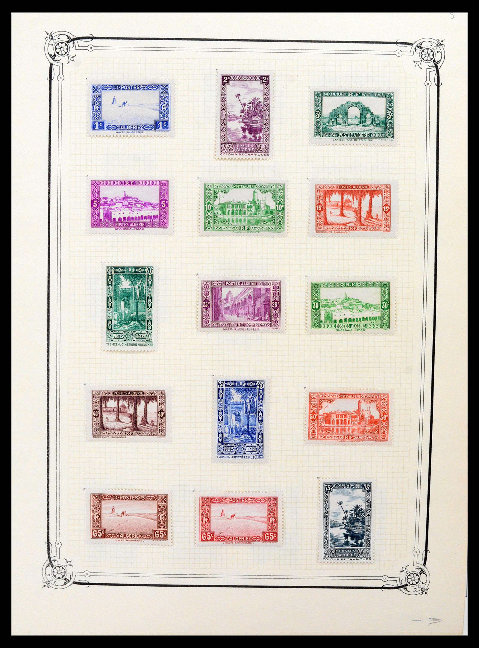37532 005 - Postzegelverzameling 37532 Algerije 1924-1985.