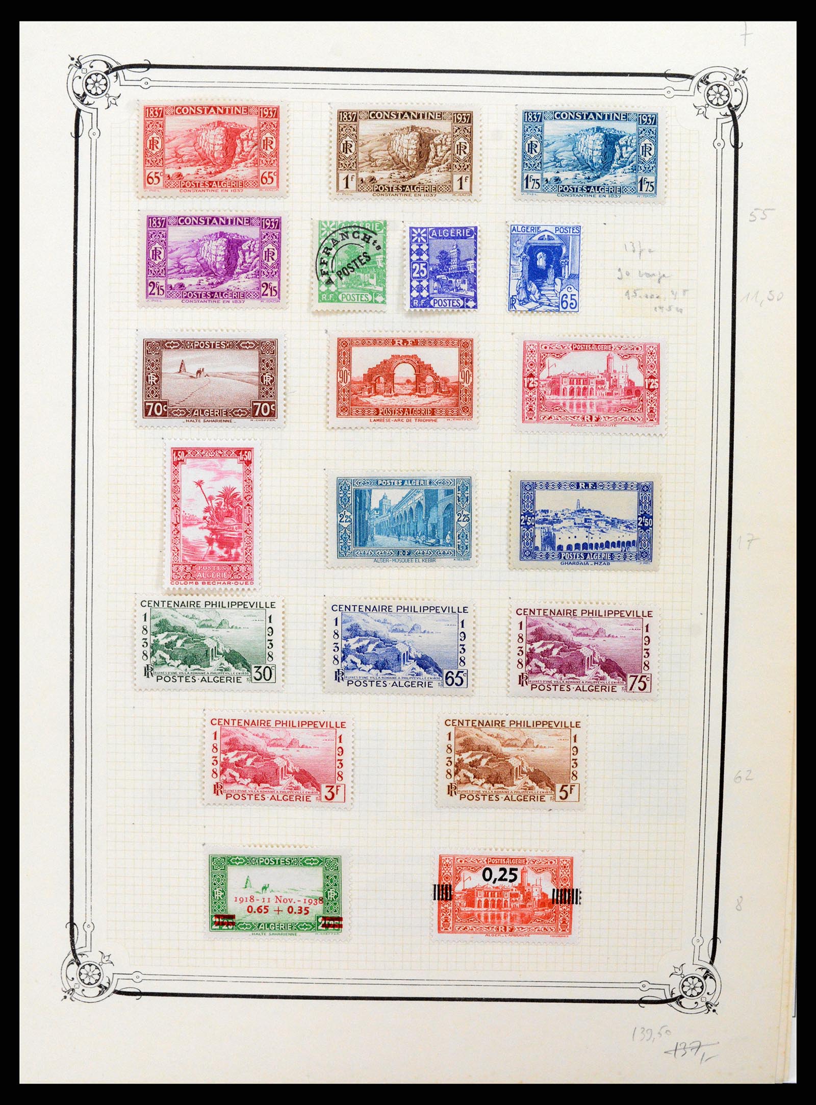 37532 007 - Postzegelverzameling 37532 Algerije 1924-1985.
