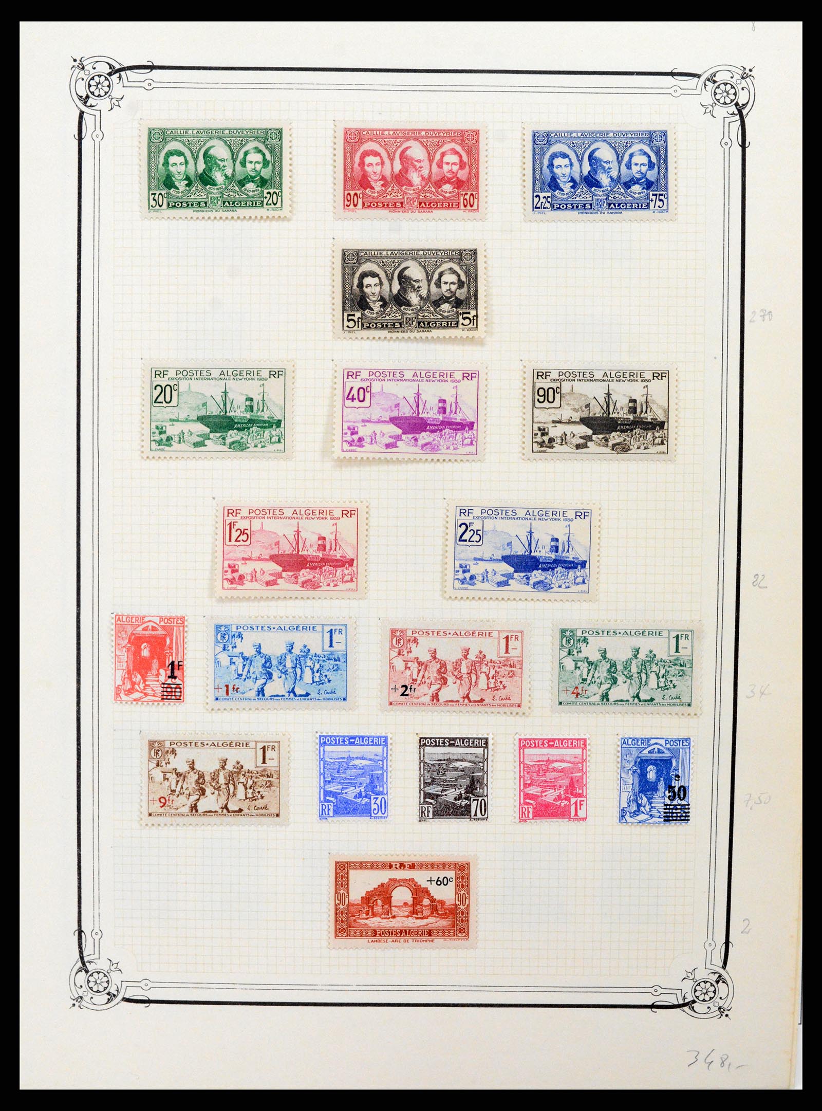 37532 008 - Postzegelverzameling 37532 Algerije 1924-1985.