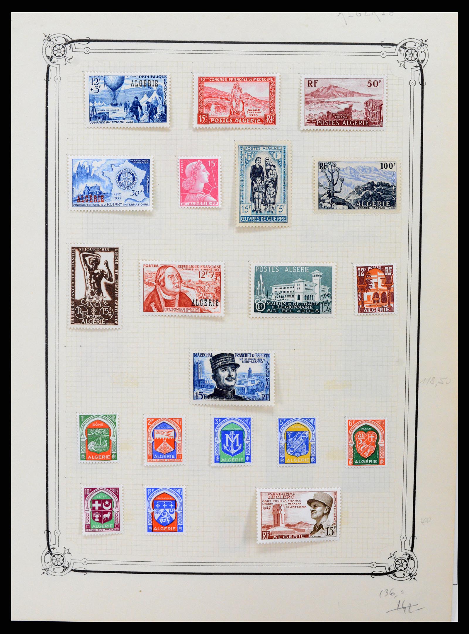 37532 016 - Postzegelverzameling 37532 Algerije 1924-1985.