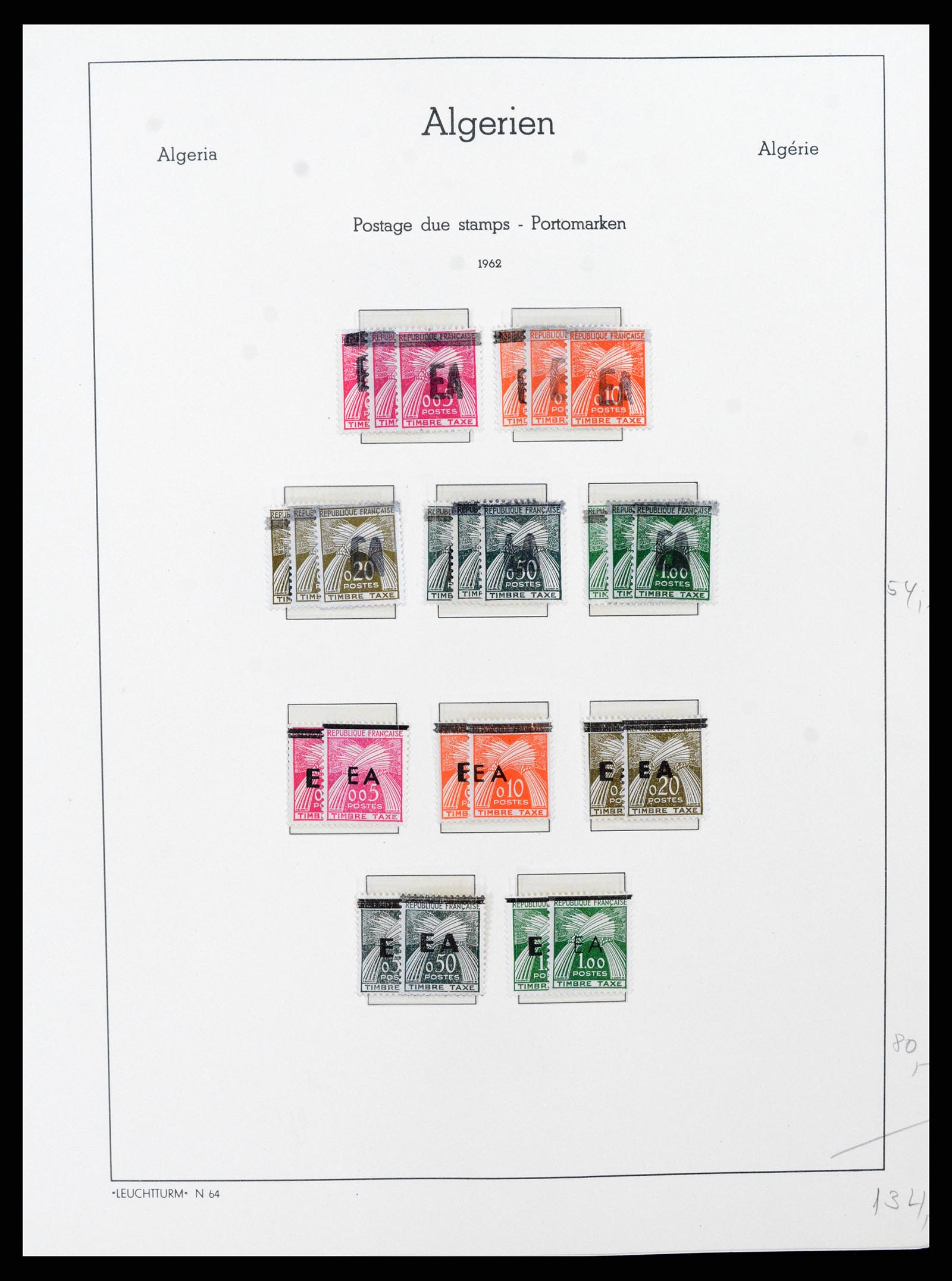 37532 028 - Stamp collection 37532 Algeria 1924-1985.