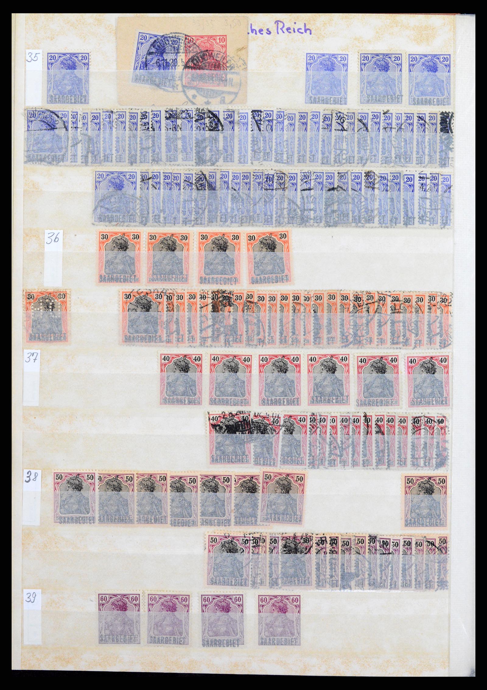 37534 008 - Postzegelverzameling 37534 Duitse gebieden en bezettingen 1920-1959.
