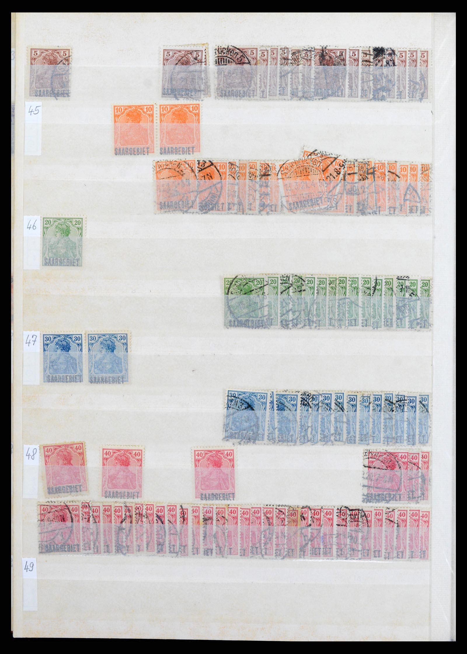 37534 010 - Postzegelverzameling 37534 Duitse gebieden en bezettingen 1920-1959.
