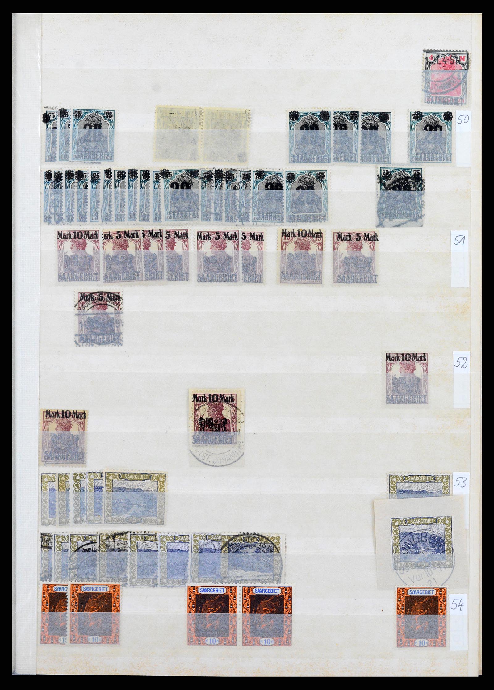 37534 011 - Postzegelverzameling 37534 Duitse gebieden en bezettingen 1920-1959.